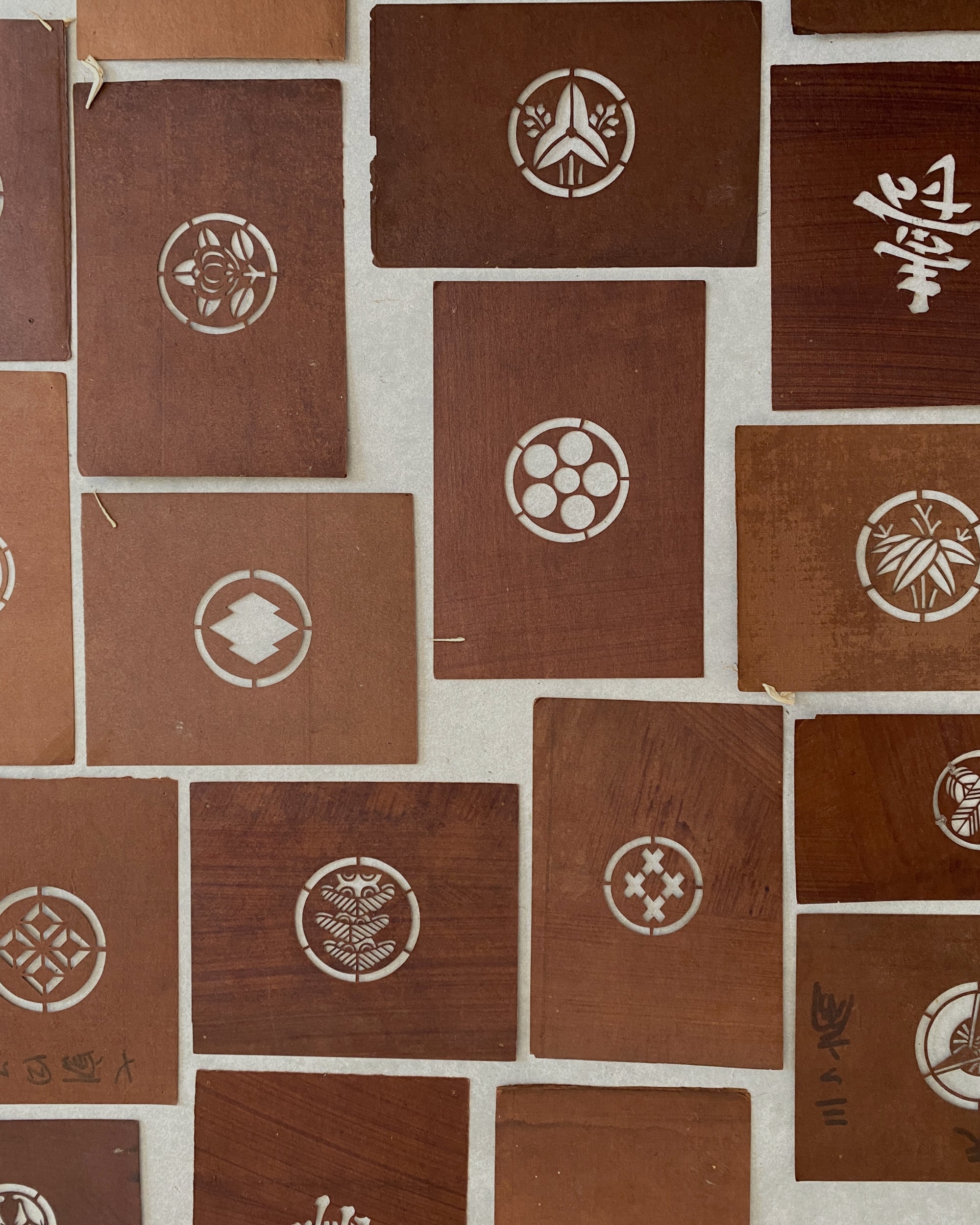 vintage japanese paper stencils