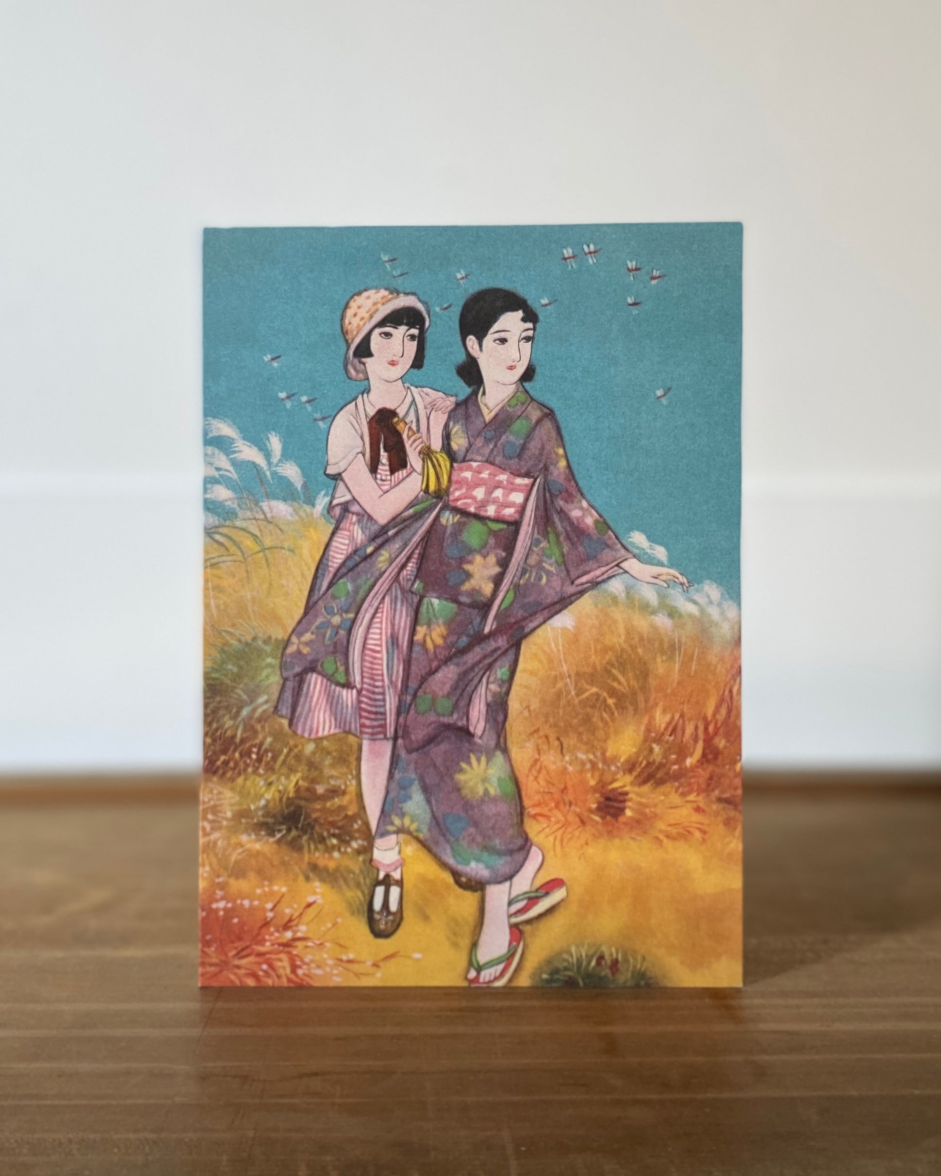 kiku print : greeting card - Natsu + Mai