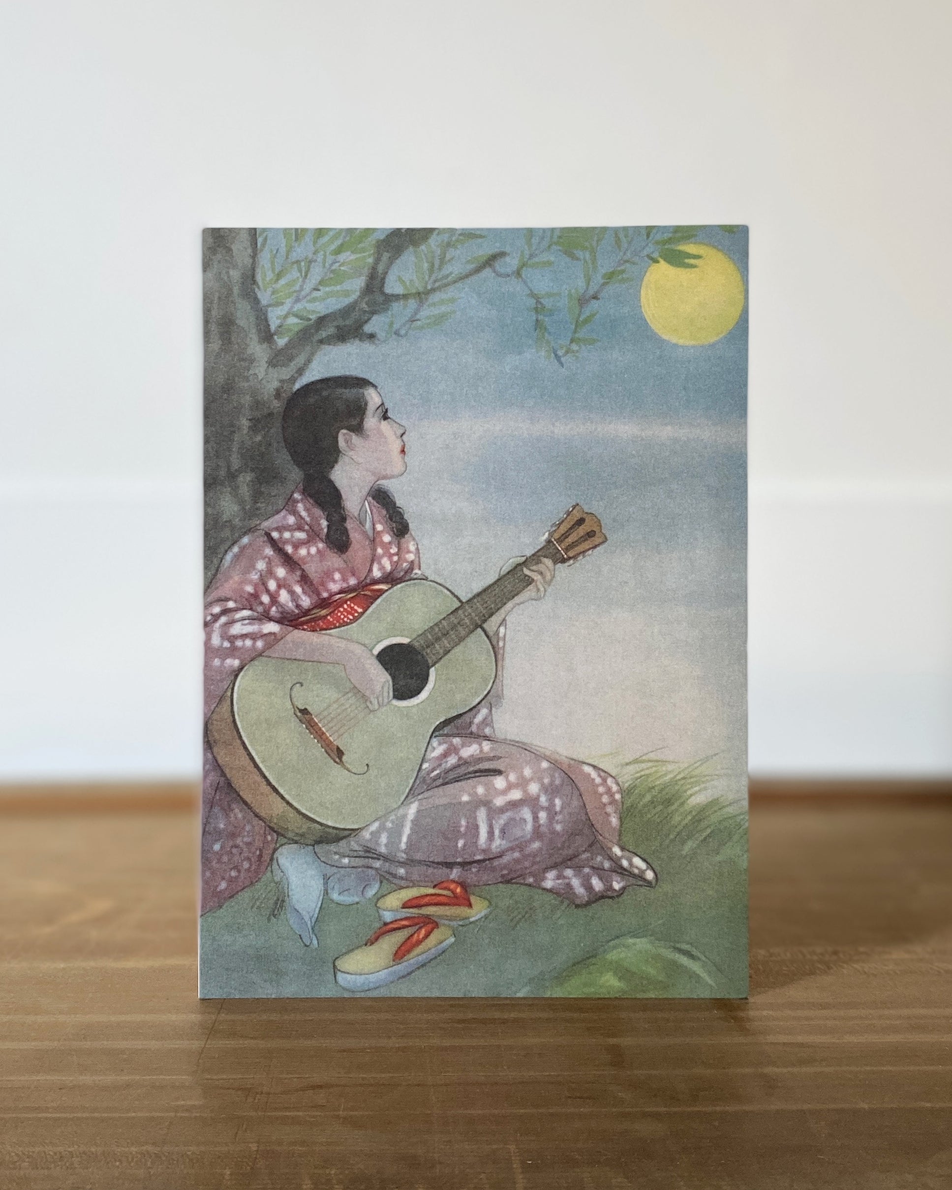 kiku print : greeting card - moonlight sonata