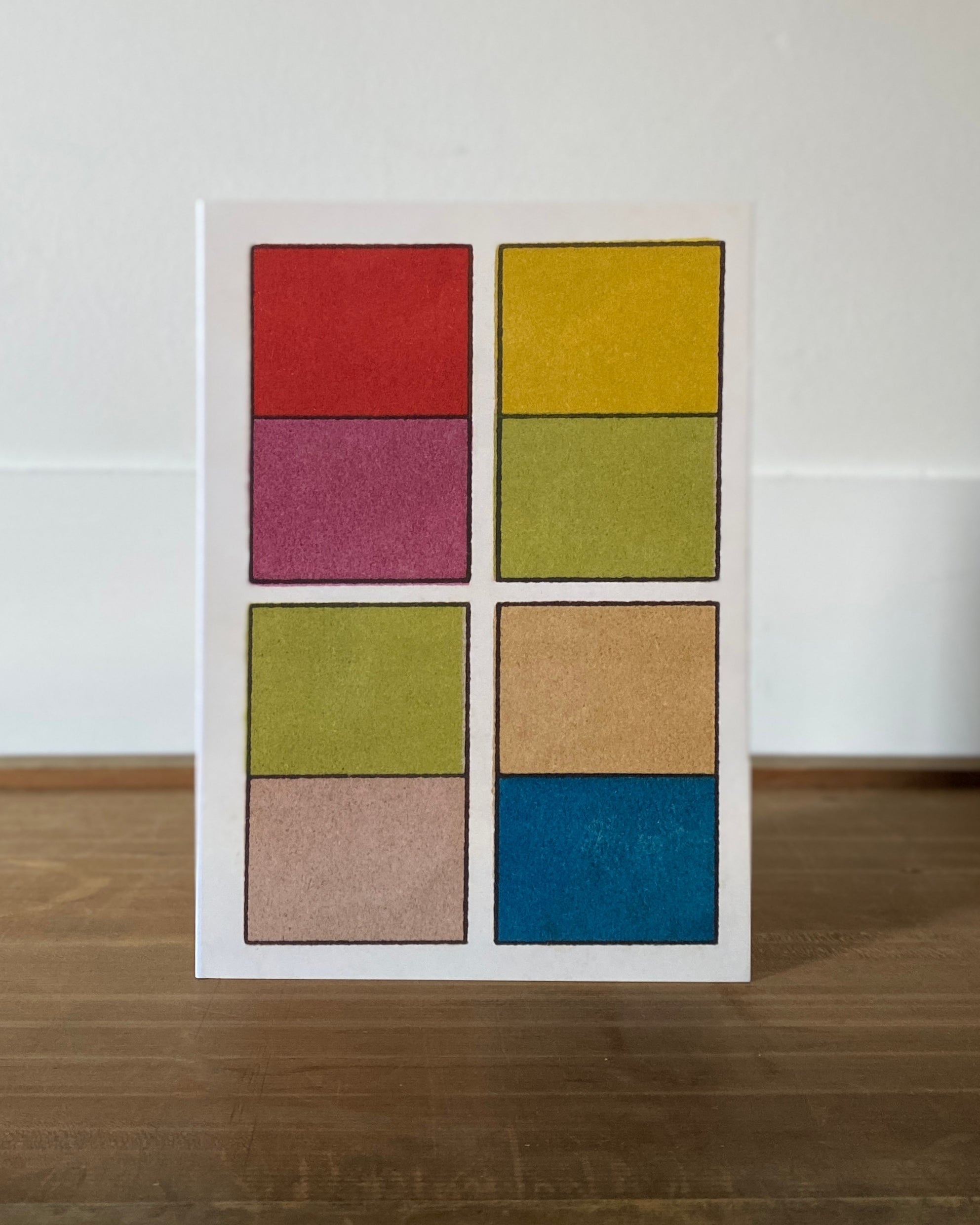 kiku print : greeting card - colour chart #6
