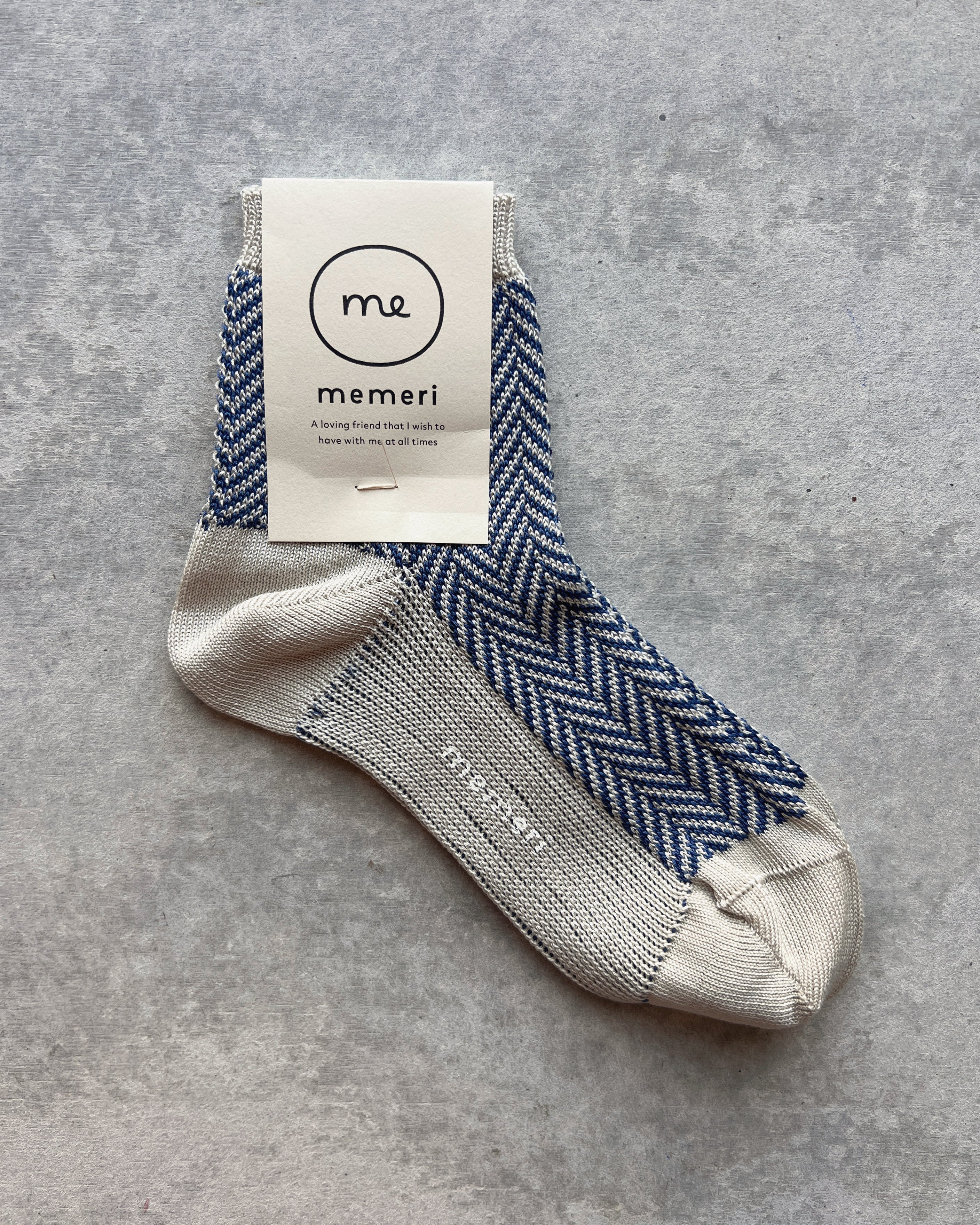 memeri : giza cotton herringbone sock