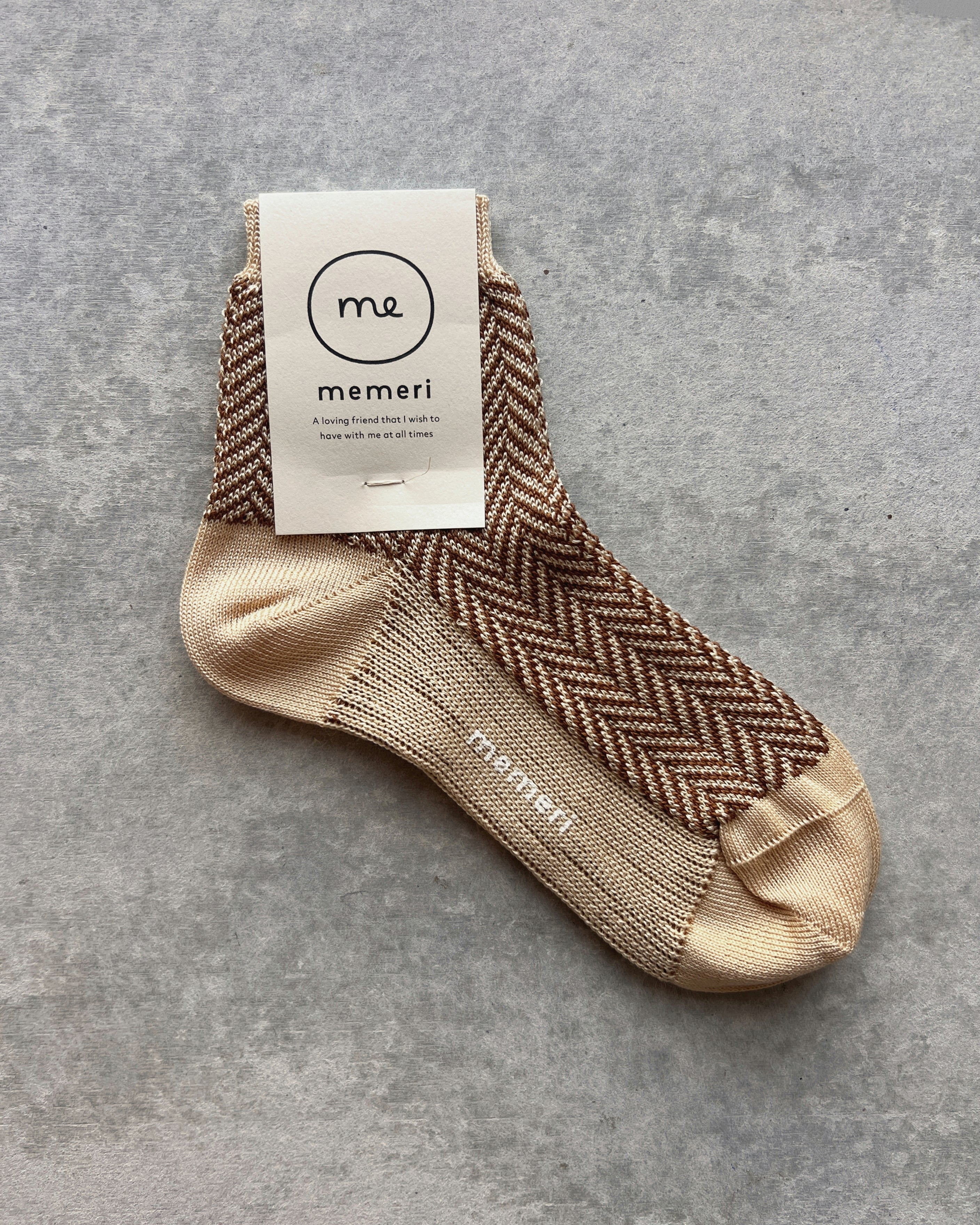 memeri : giza cotton herringbone sock