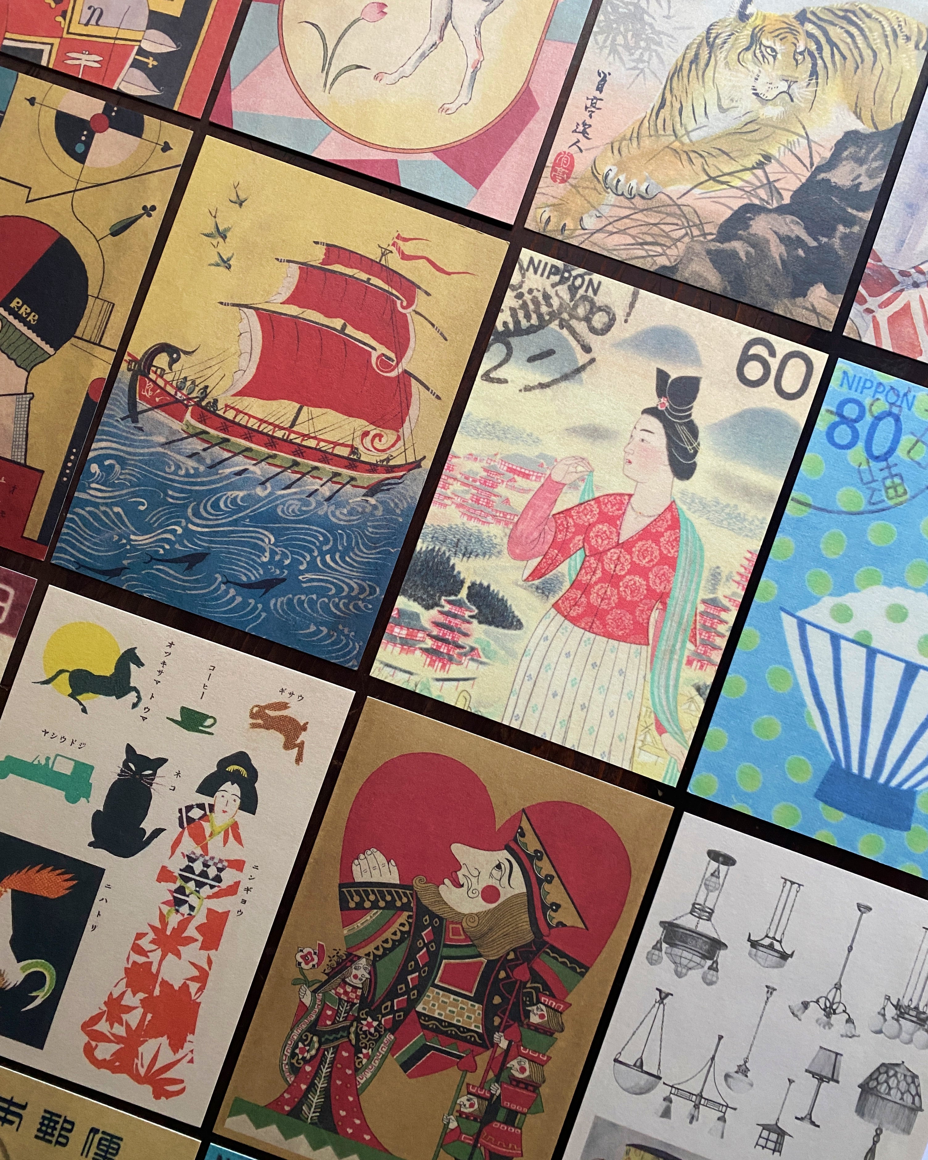 kiku print / postcard : paddle boat