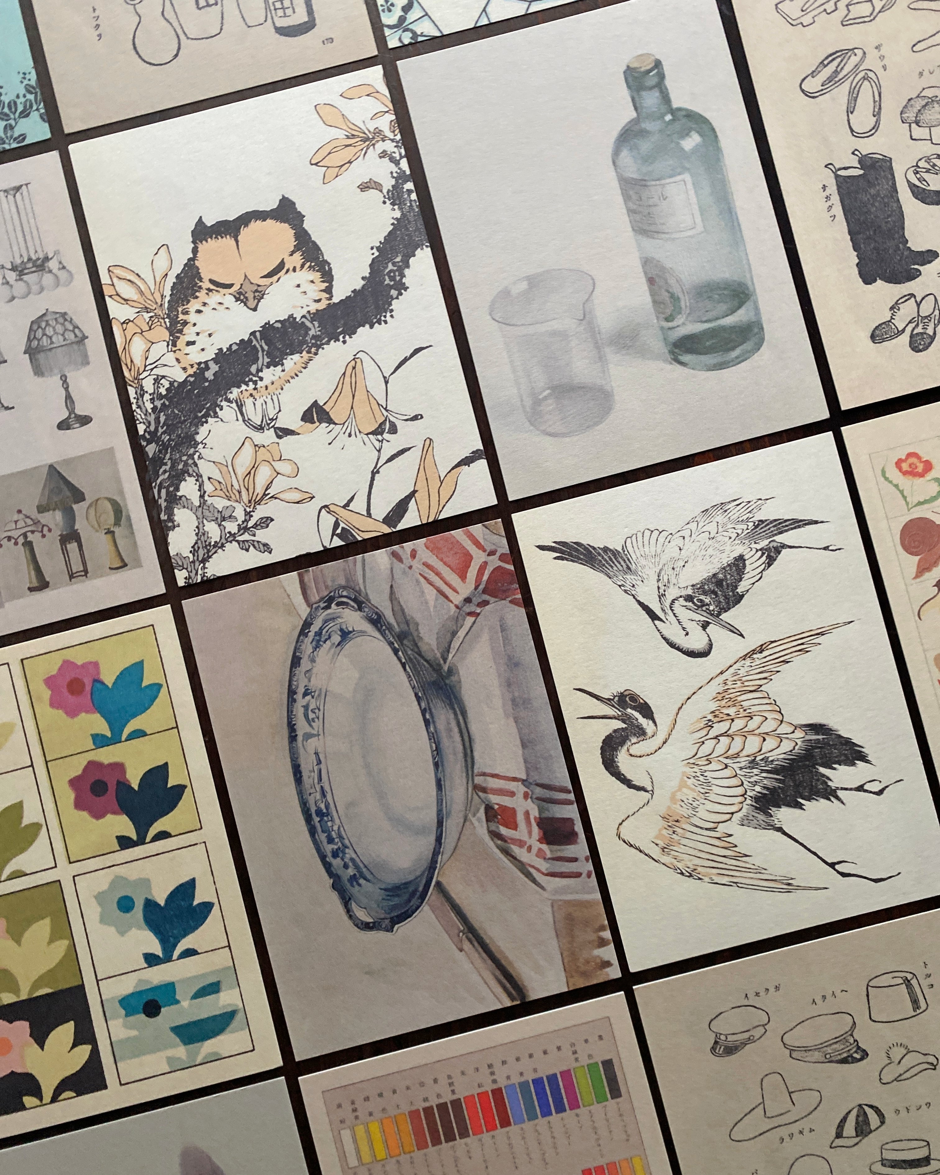 kiku print / postcard : pictograph - wings + stings