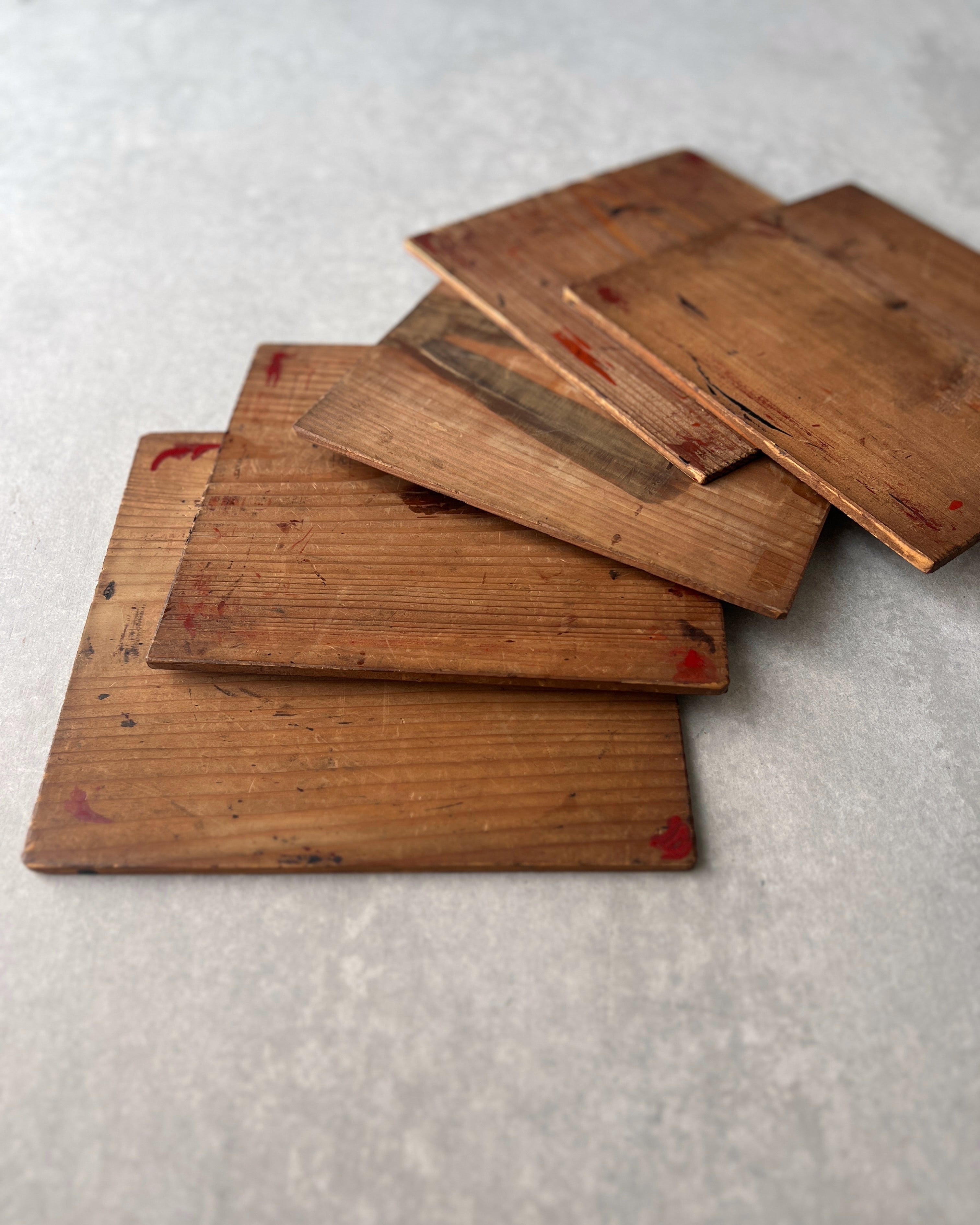 small vintage urushi boards