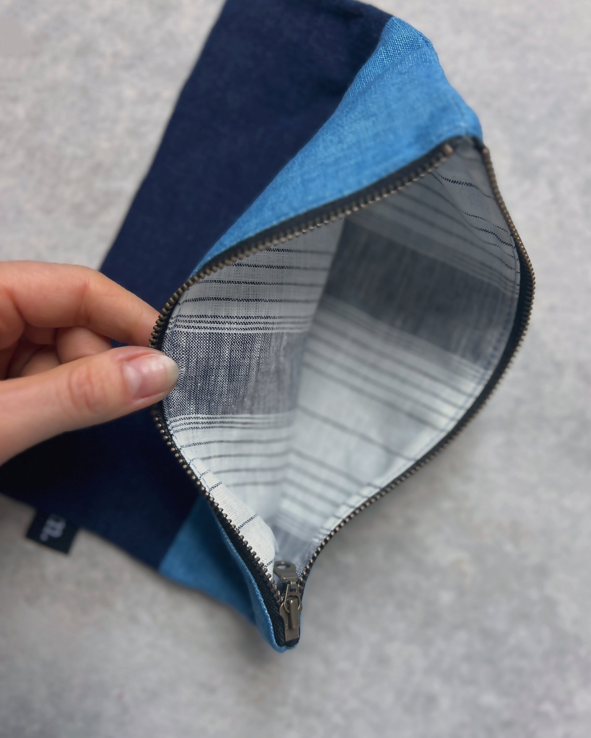'm' for the maker : indigo hachi bag