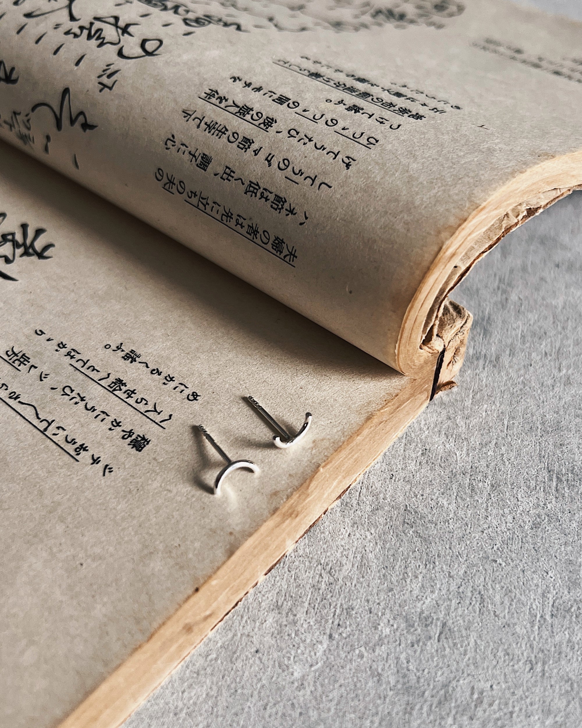 steamylab : crescent earrings