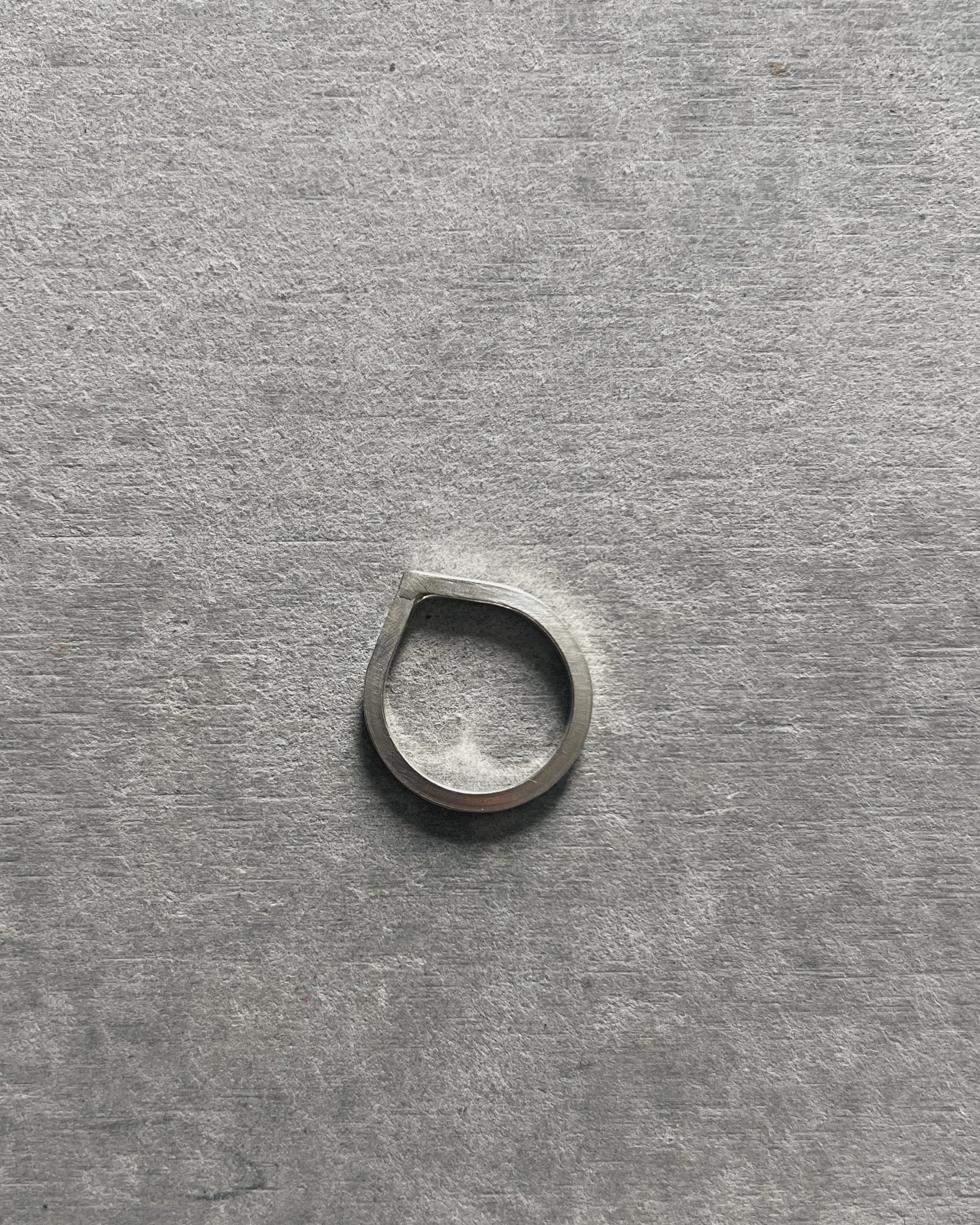 steamylab : silver tear drop ring