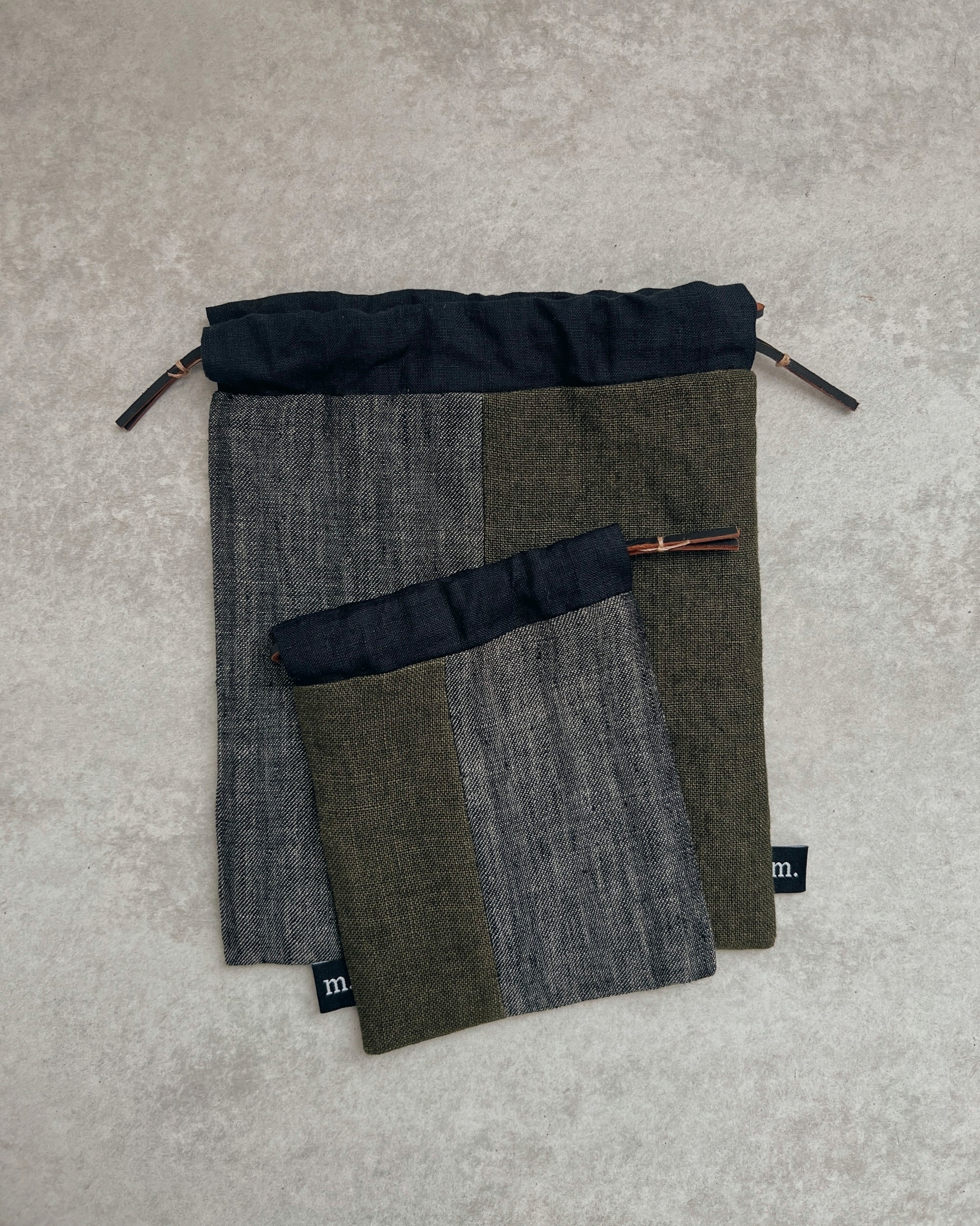 Kit bag and kit bag mini, hand sewn in Tasmania