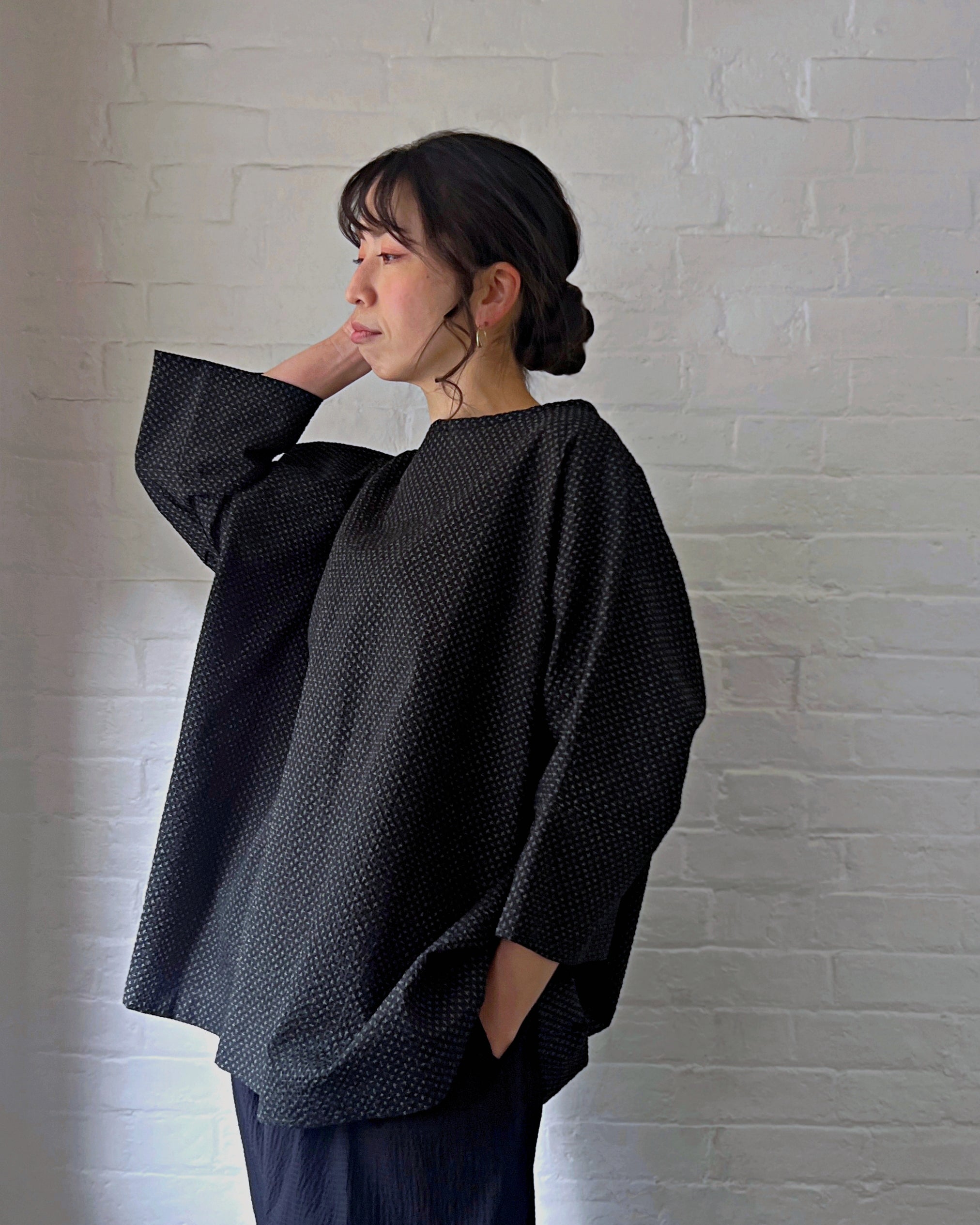 LJ struthers : cotton lunar smock