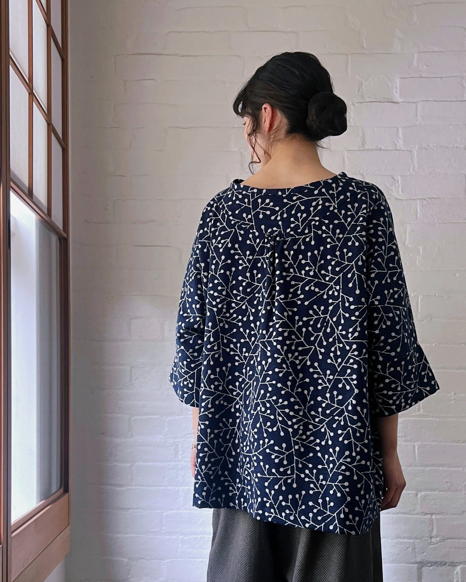 LJ struthers : cotton lunar smock