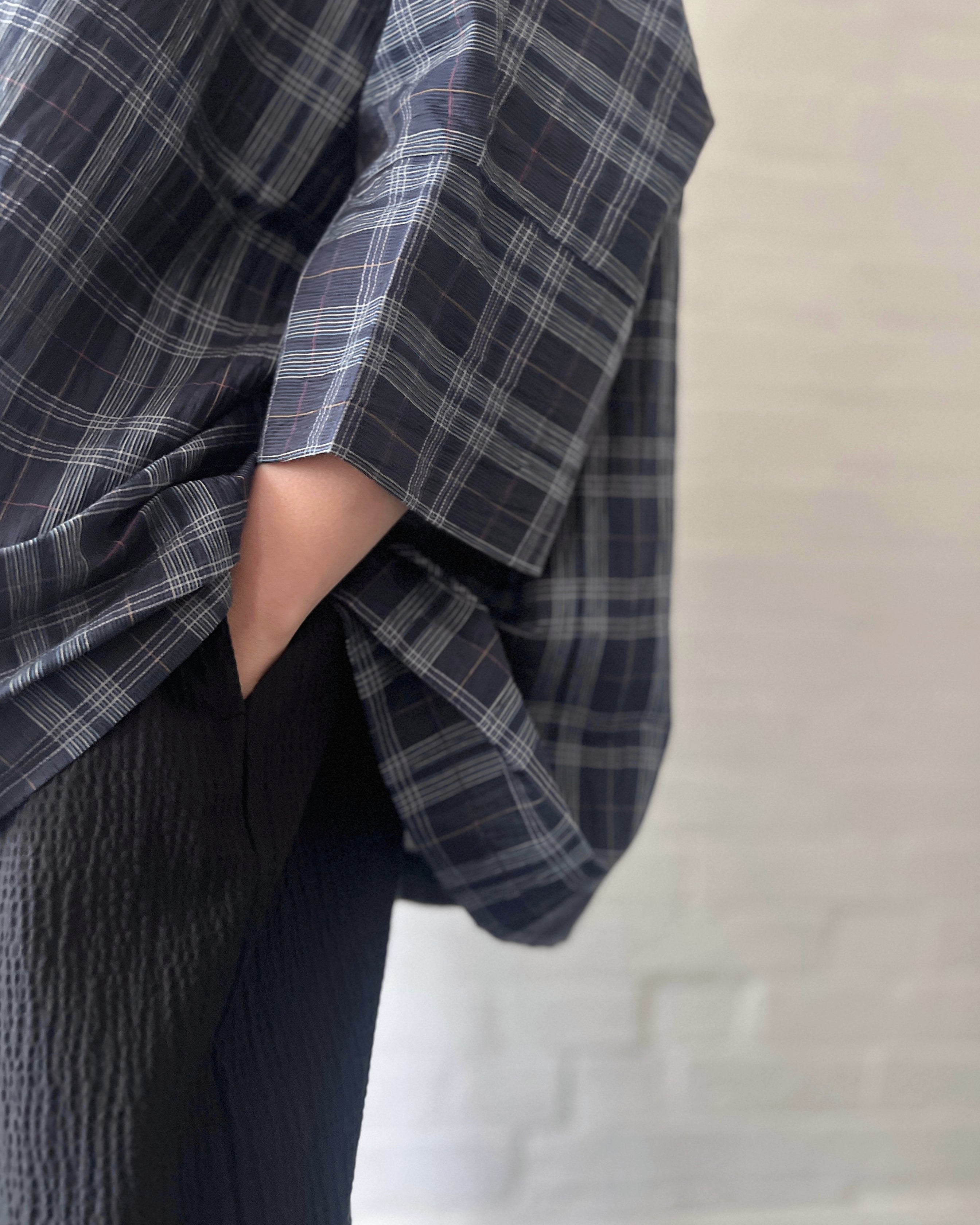LJ struthers : fine cotton lunar smock