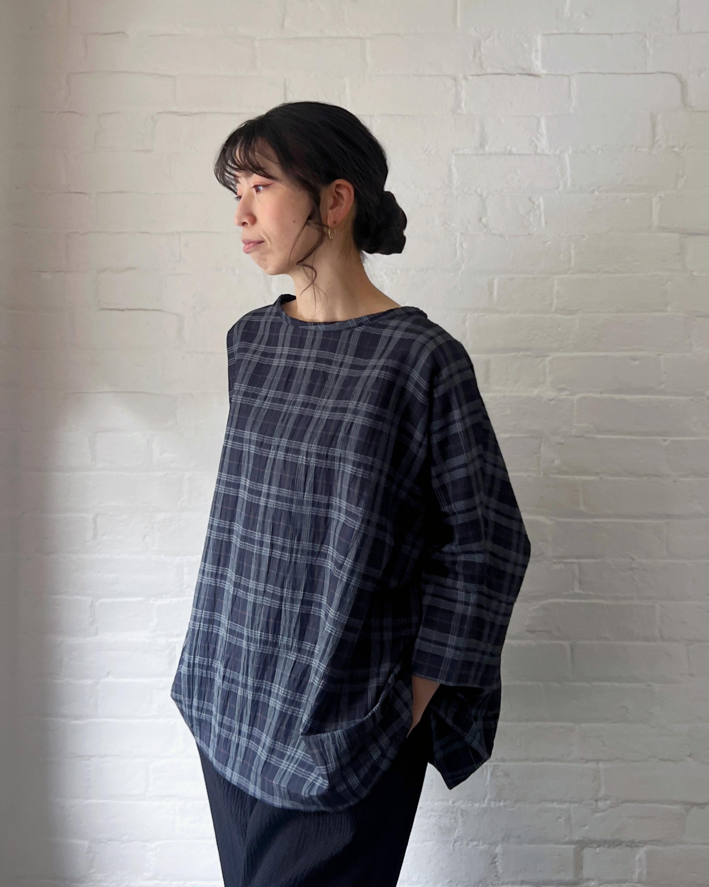 LJ struthers : fine cotton lunar smock