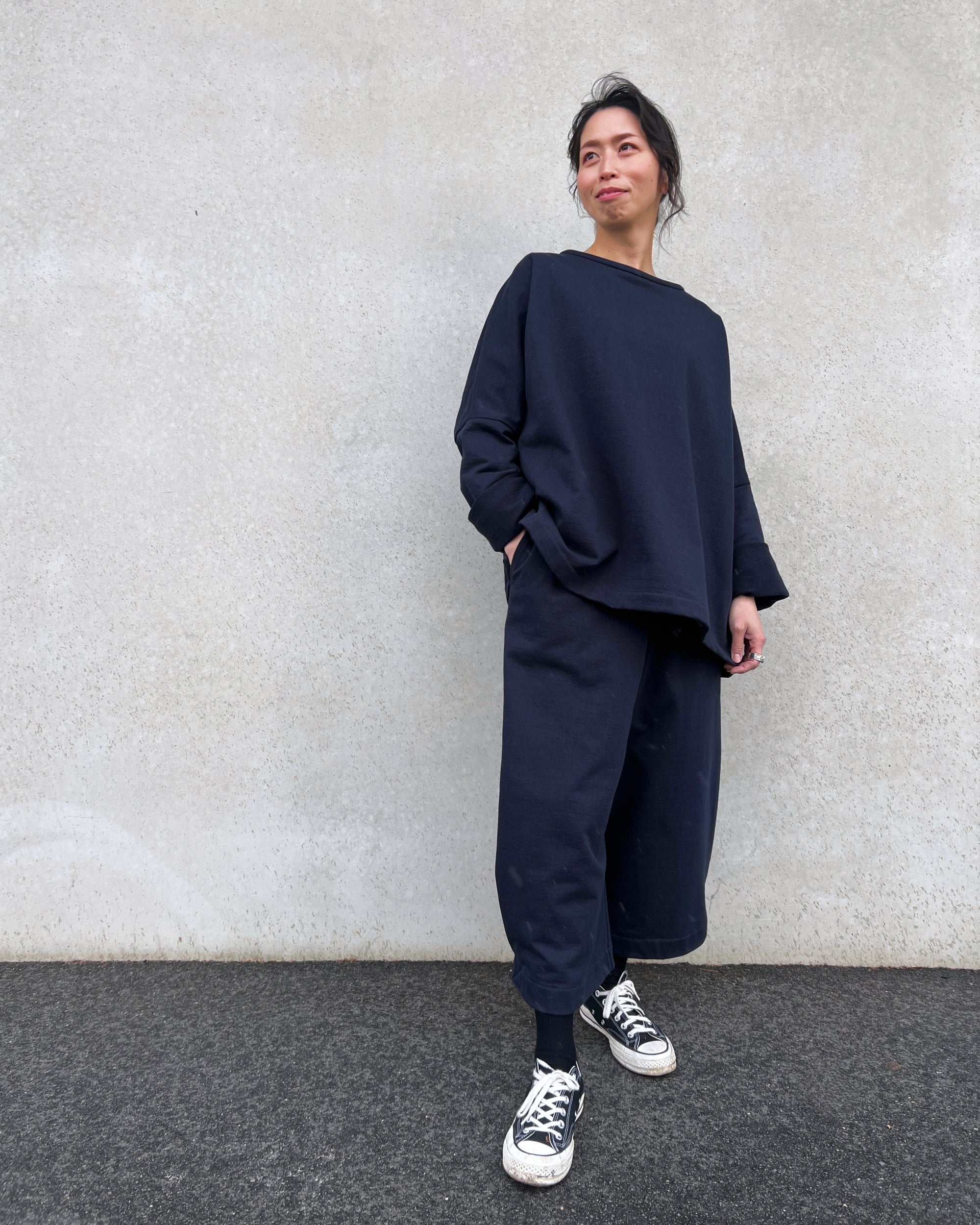 LJ struthers : cotton knit jersey parallel smock