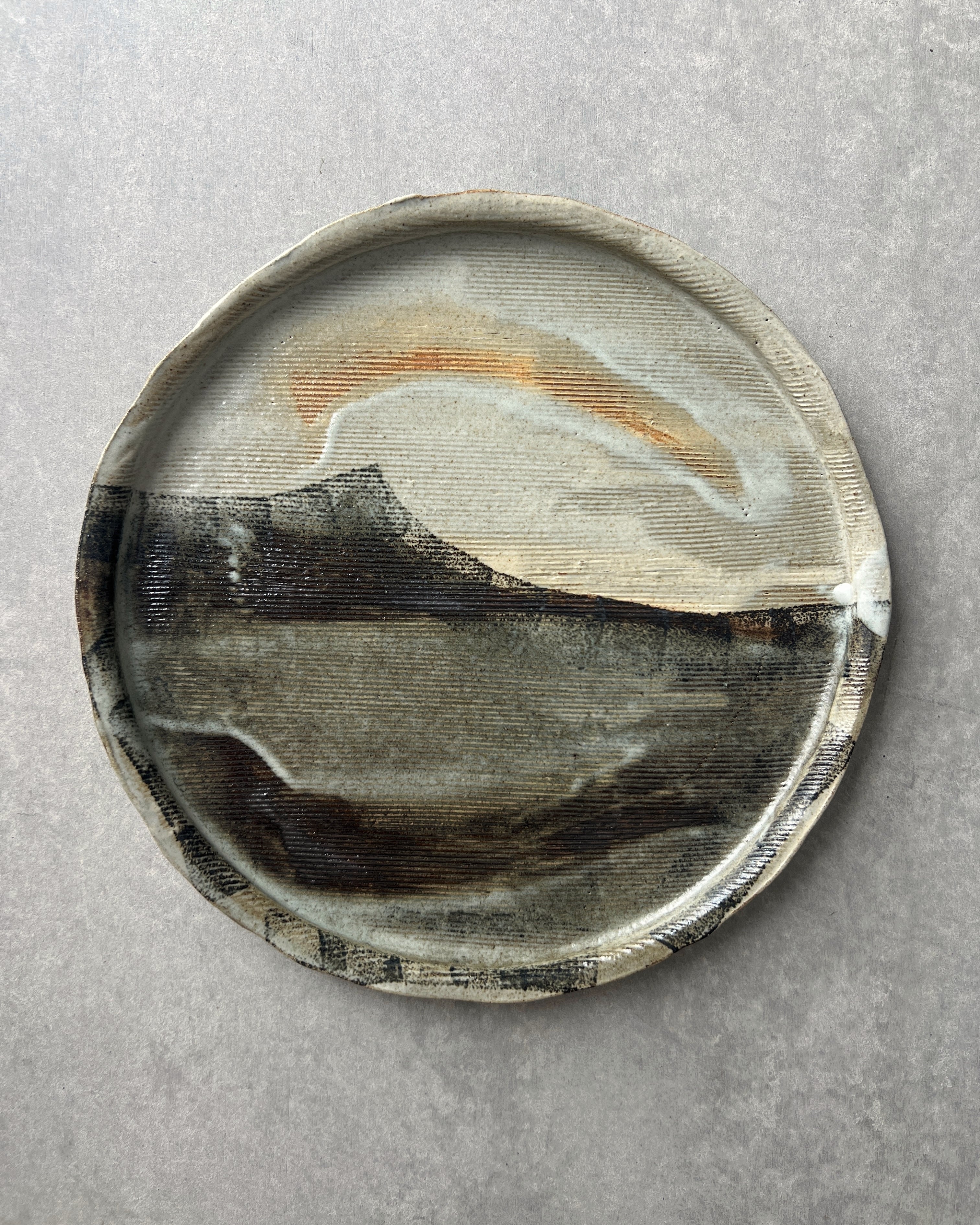 Shigaraki Ware : ceramic plate