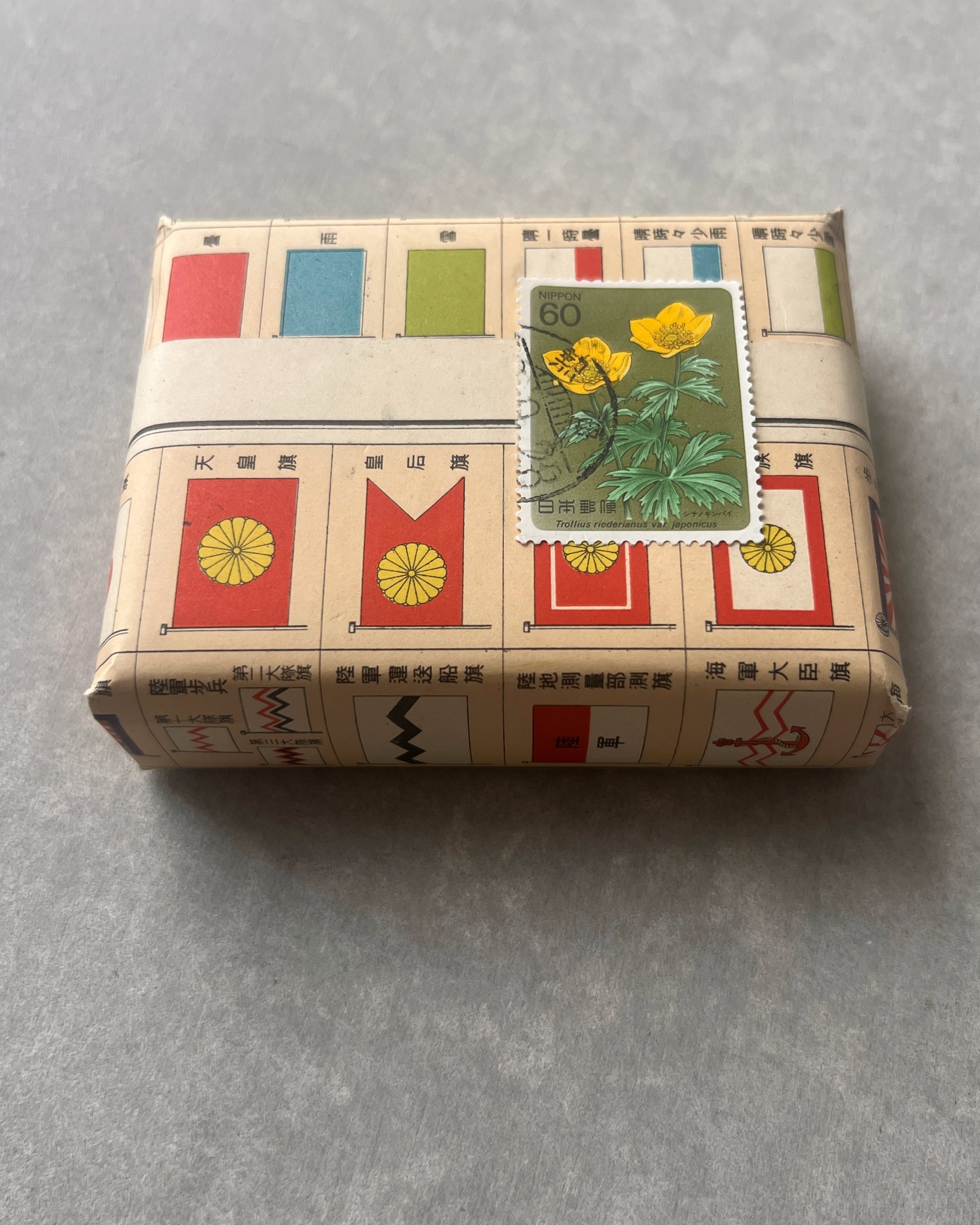 vintage Japanese stamp stack