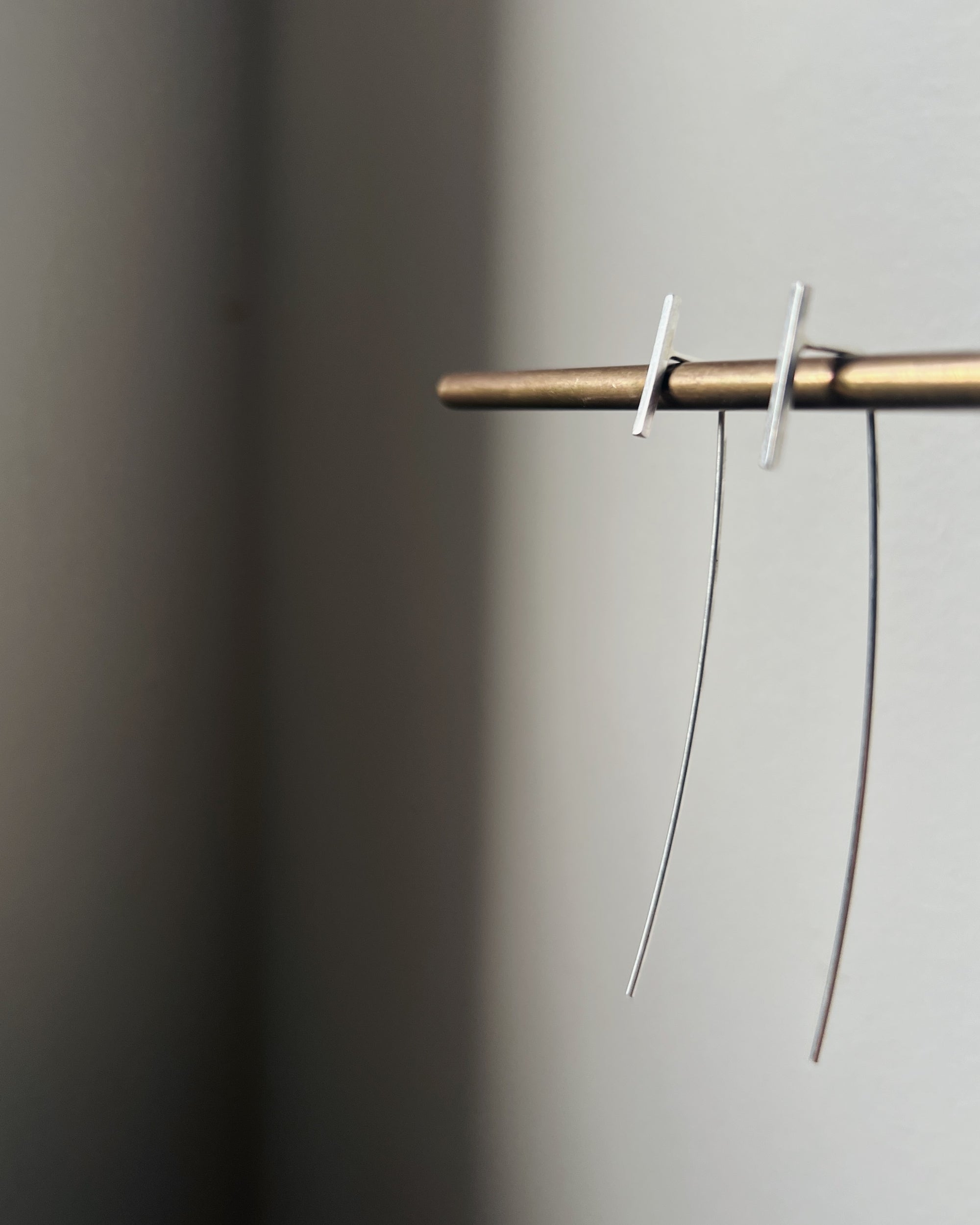 stacey vickery : silver bar earrings