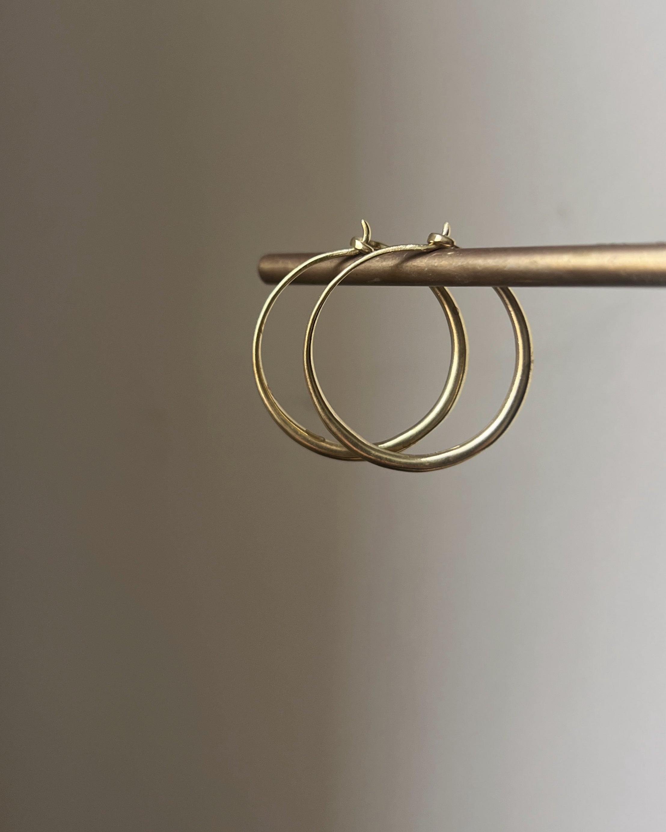 stacey vickery : brass hoops