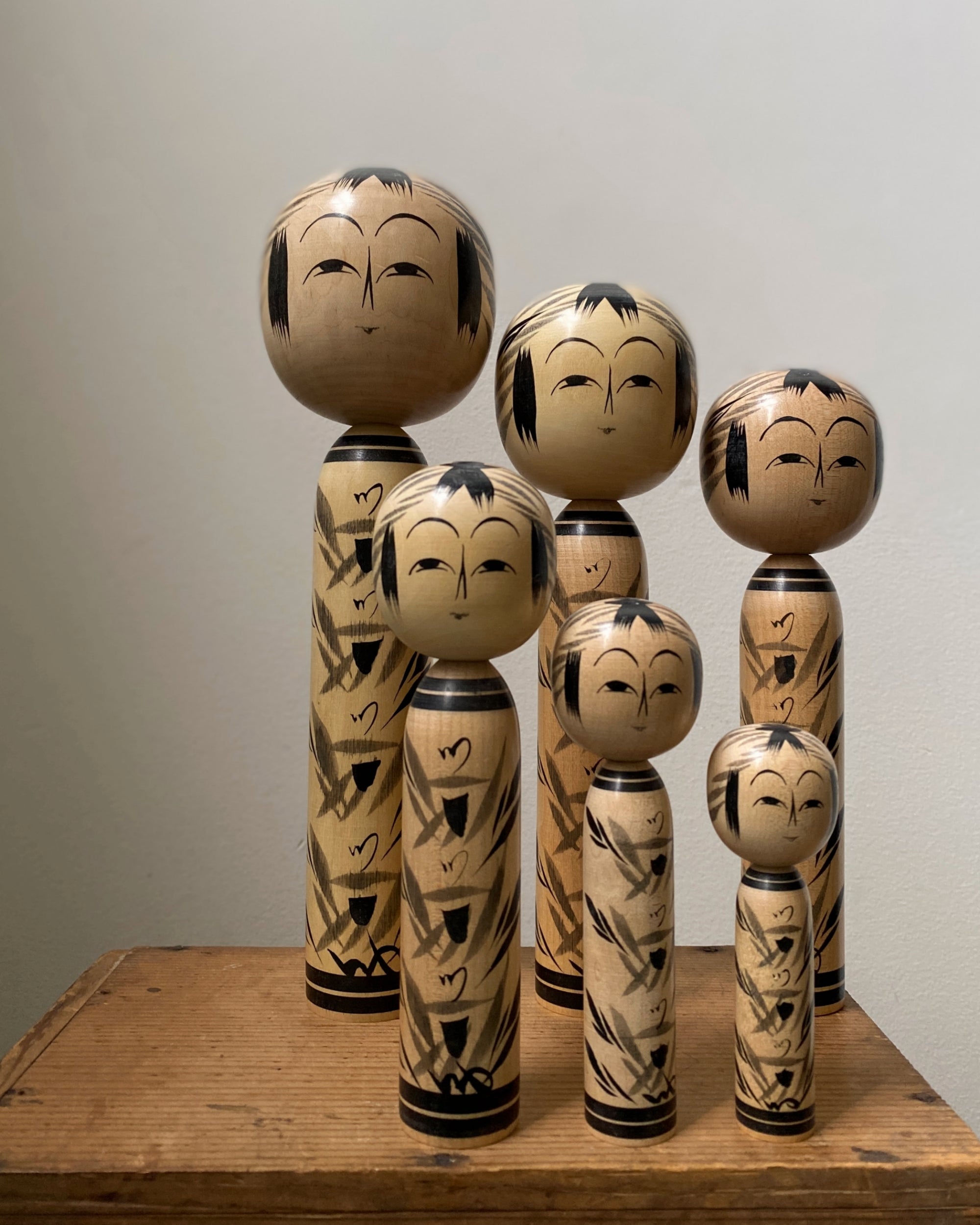 vintage japanese kokeshi