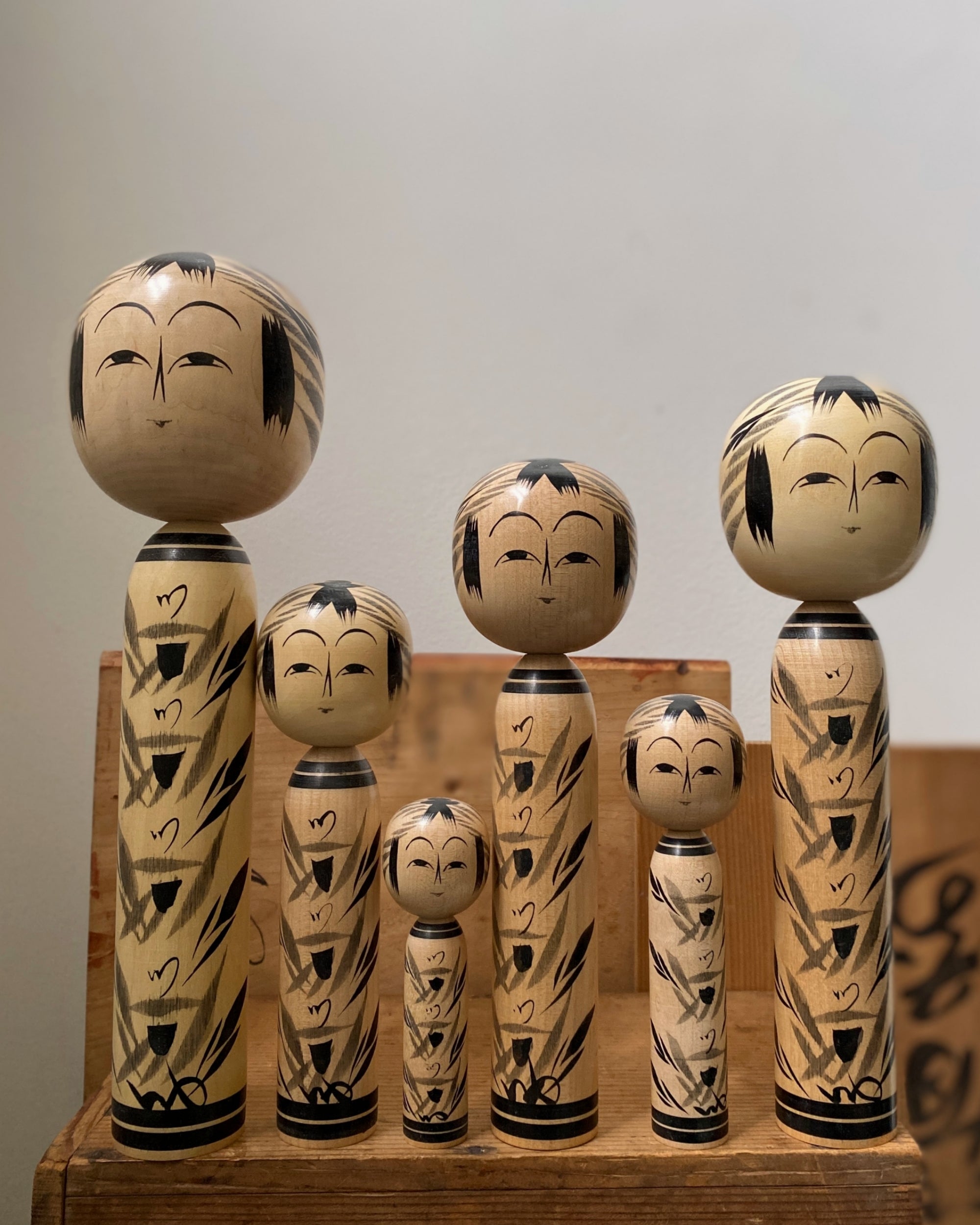 vintage japanese kokeshi