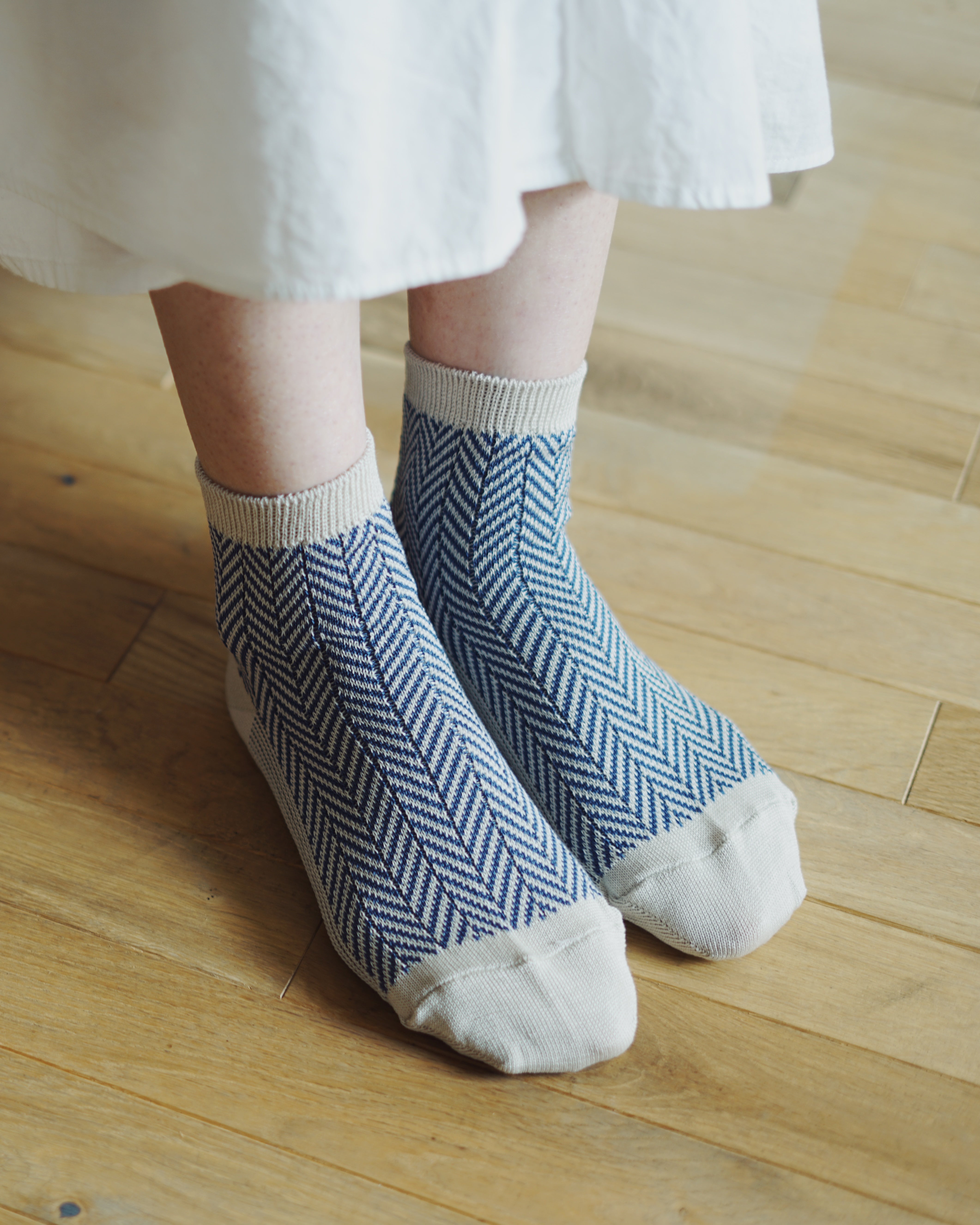 memeri : giza cotton herringbone sock