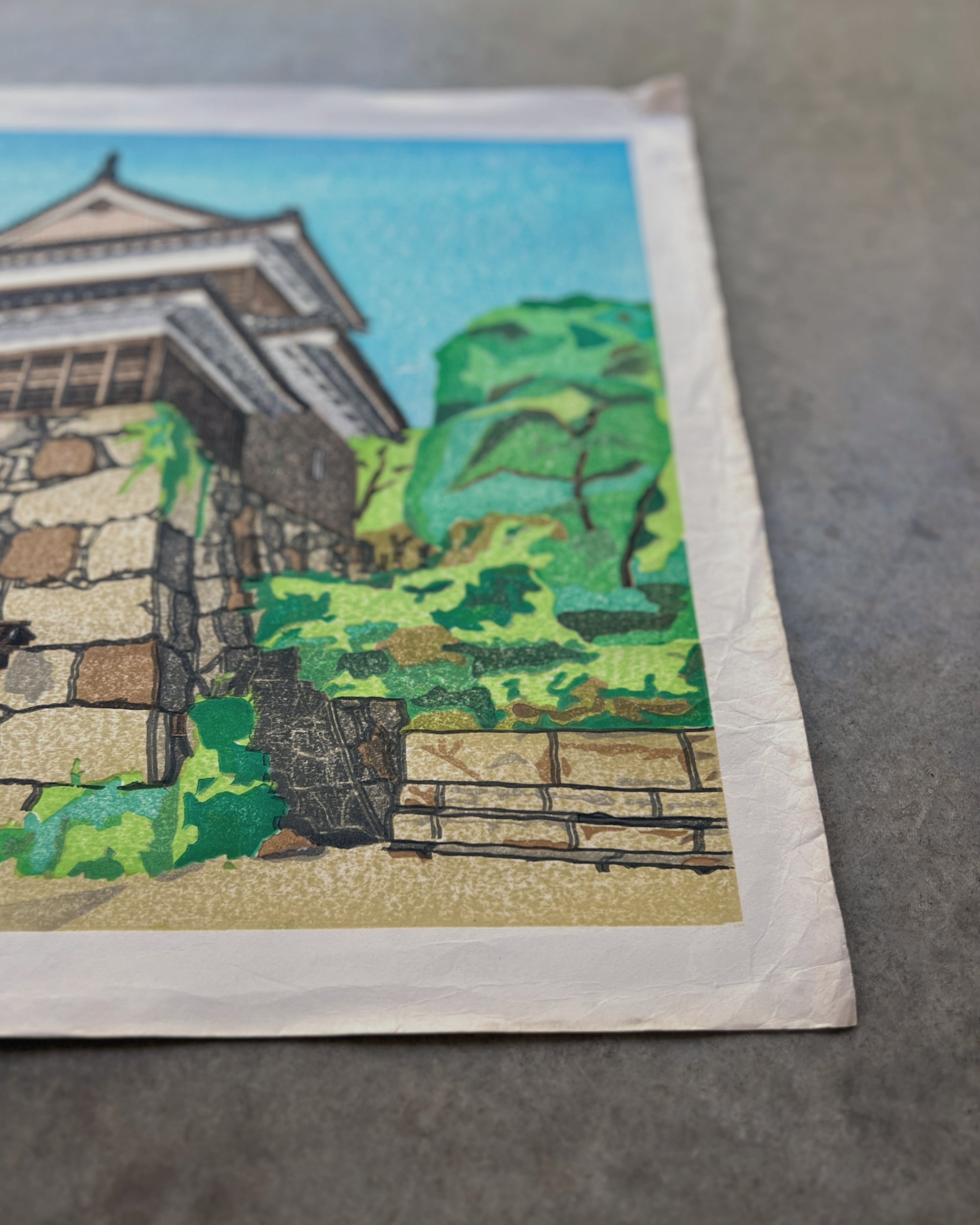 screen print : castle karahafu