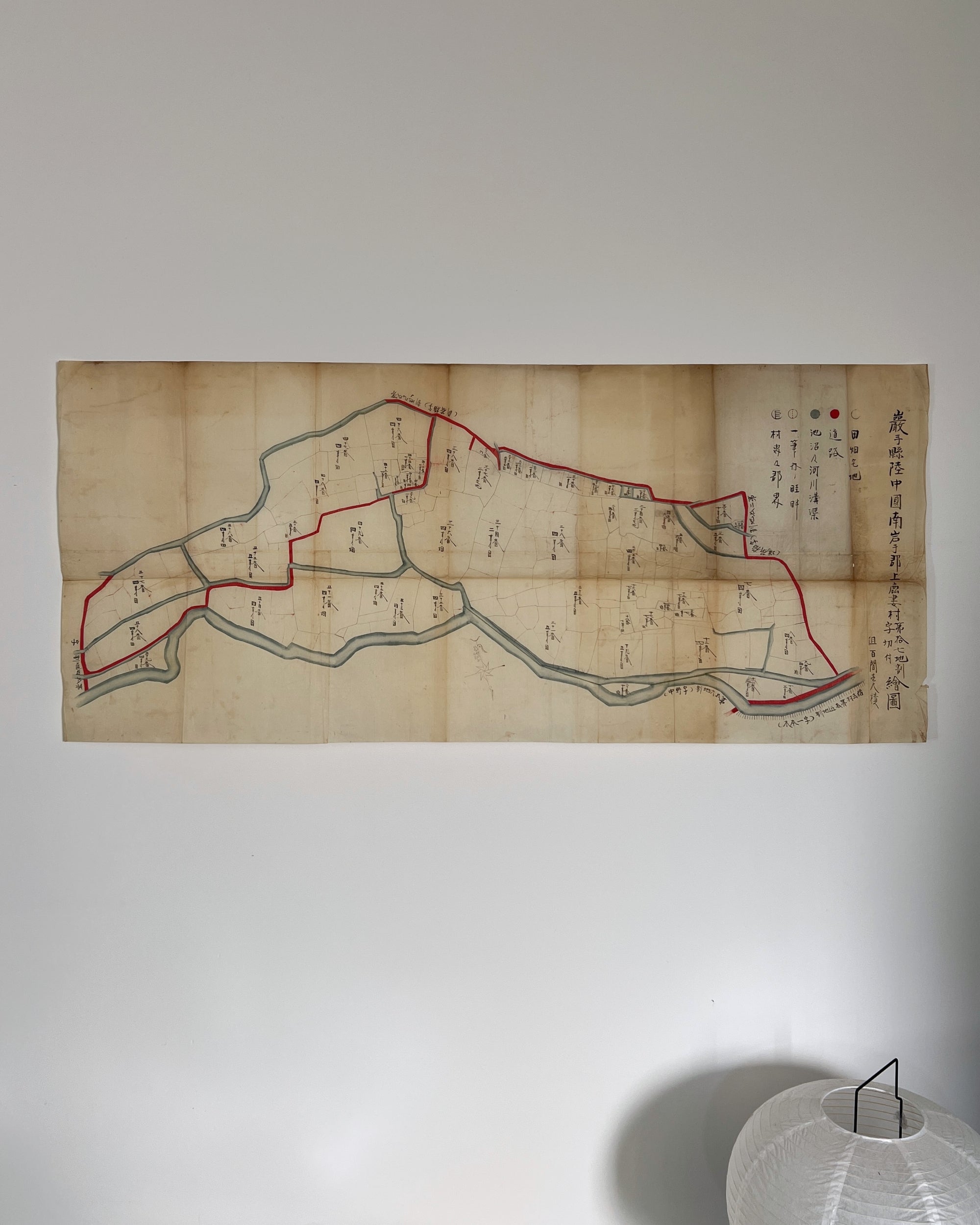 antique japanese map : shichi