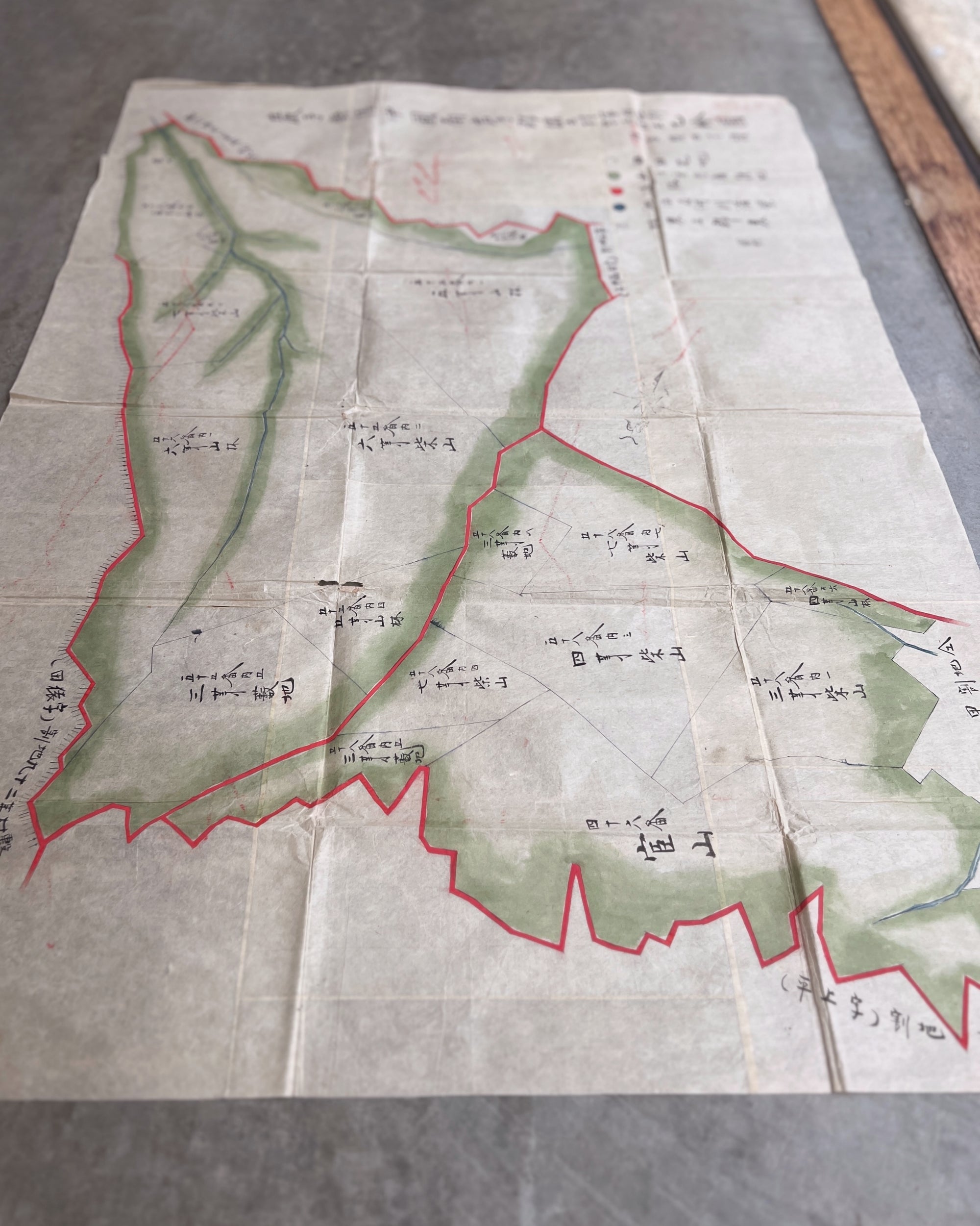 antique japanese map : san