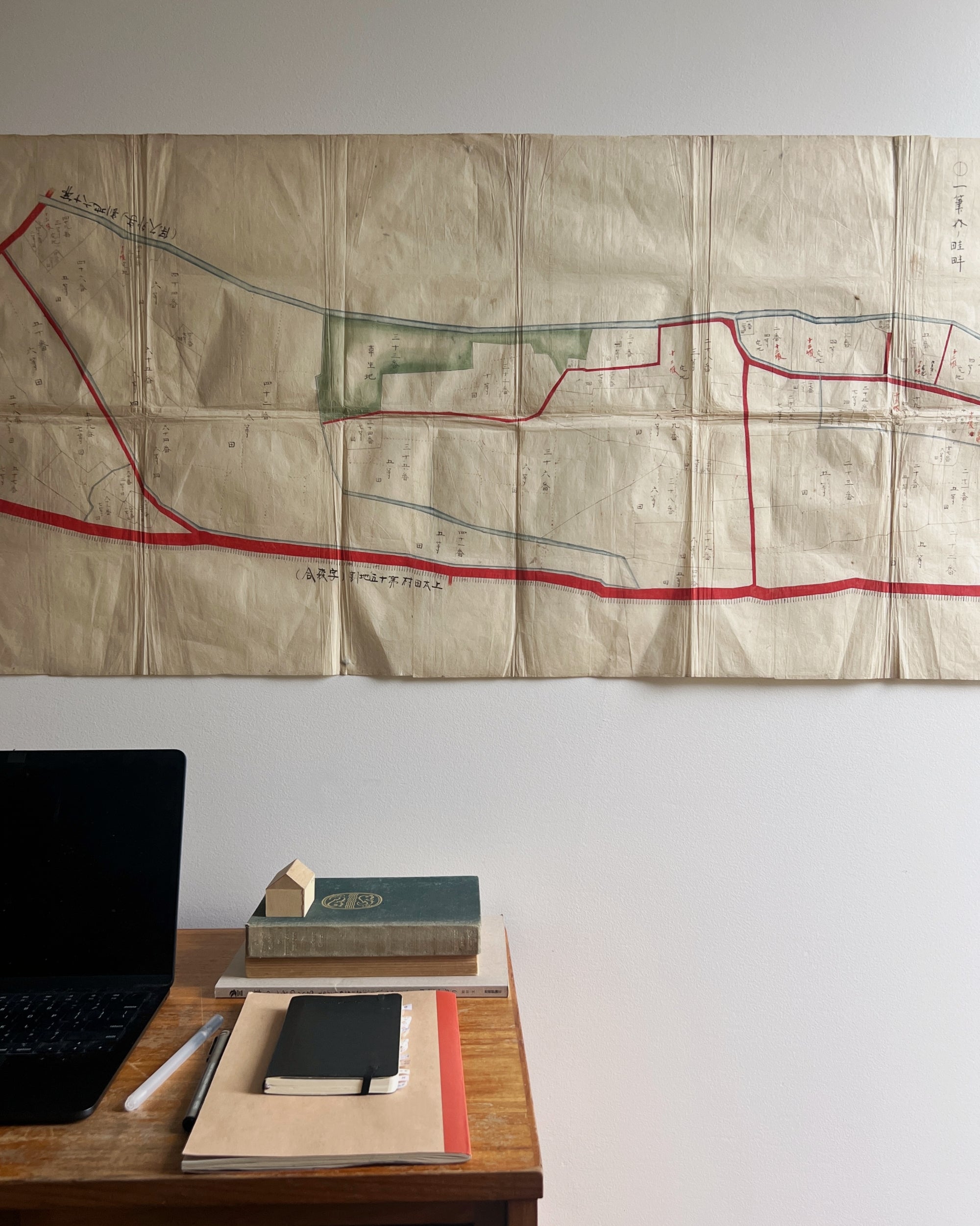 antique japanese map : ni