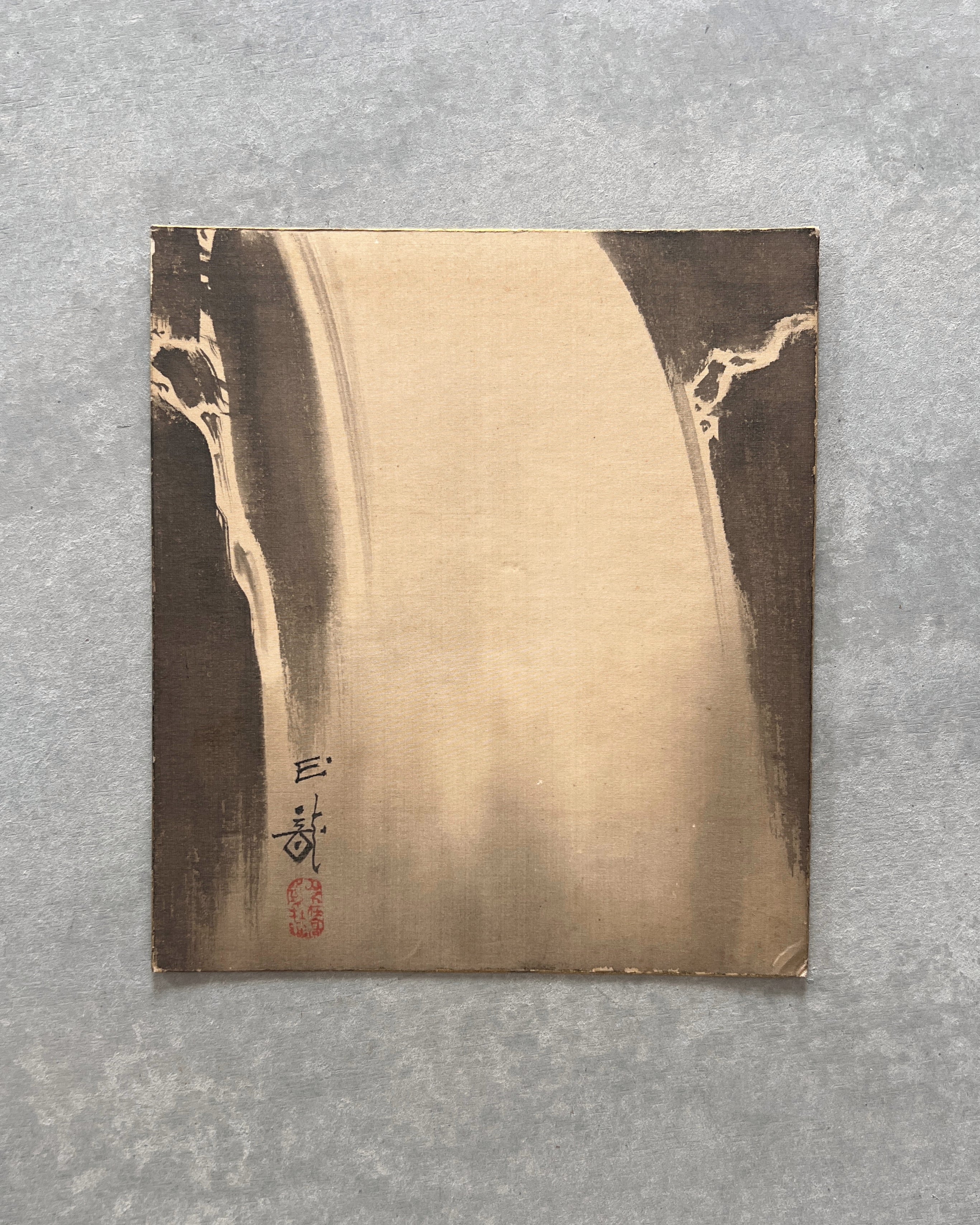 vintage shikishi : waterfall