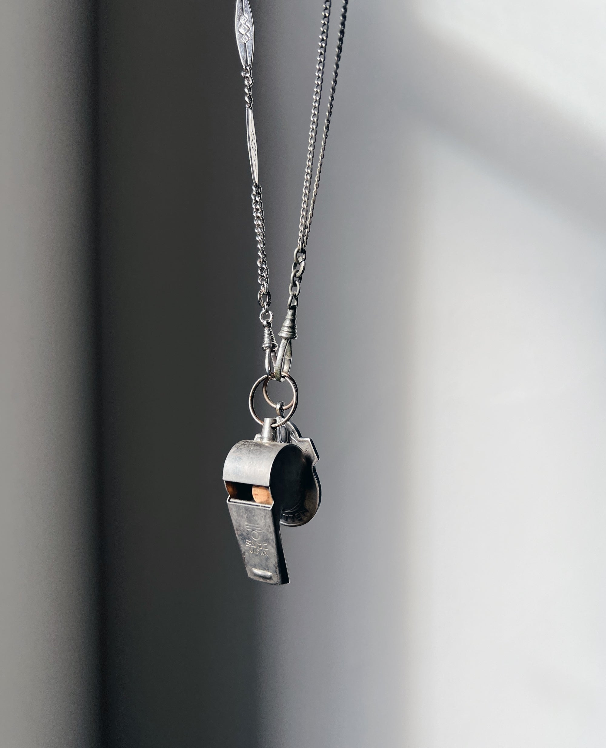 modern marcel : vintage whistle necklace