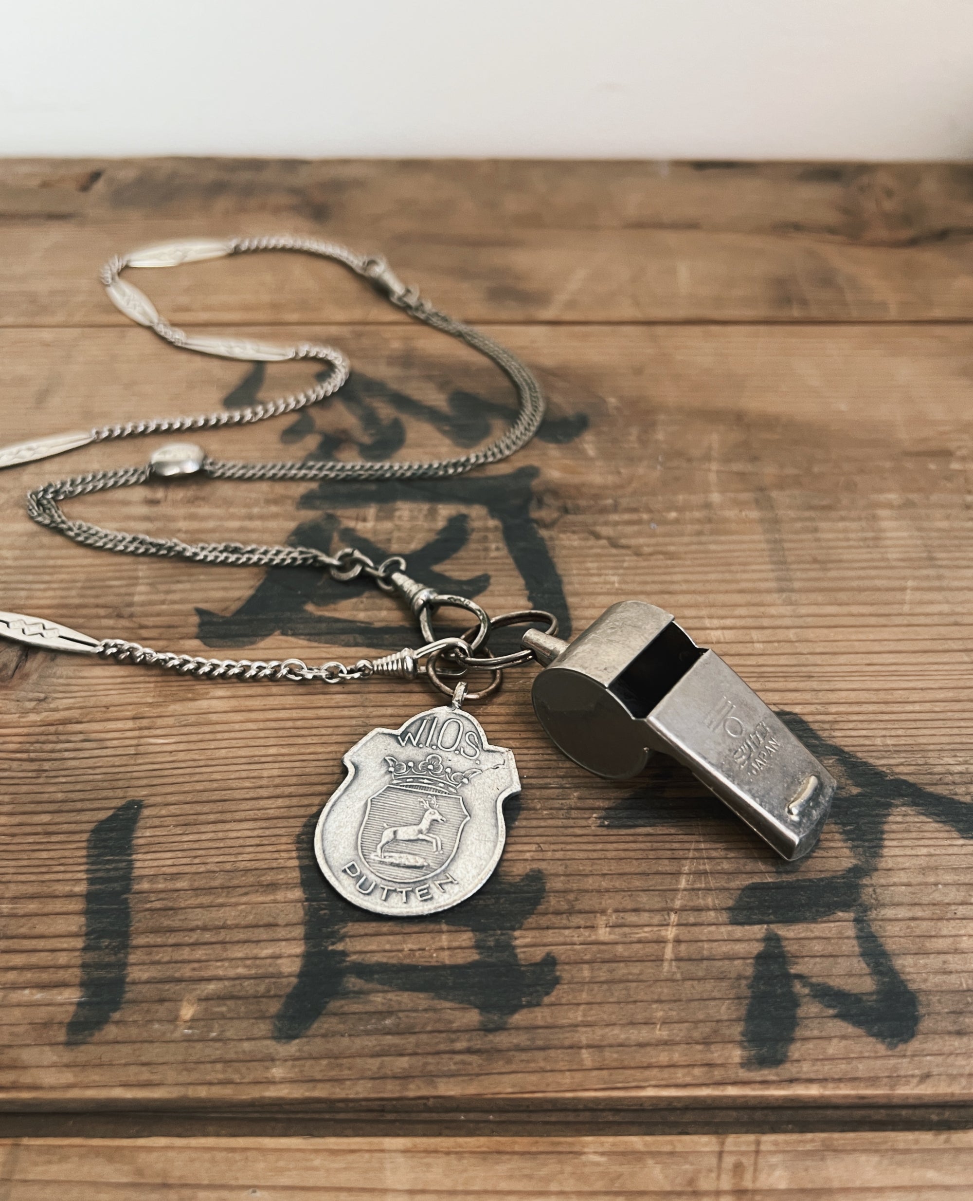 modern marcel : vintage whistle necklace