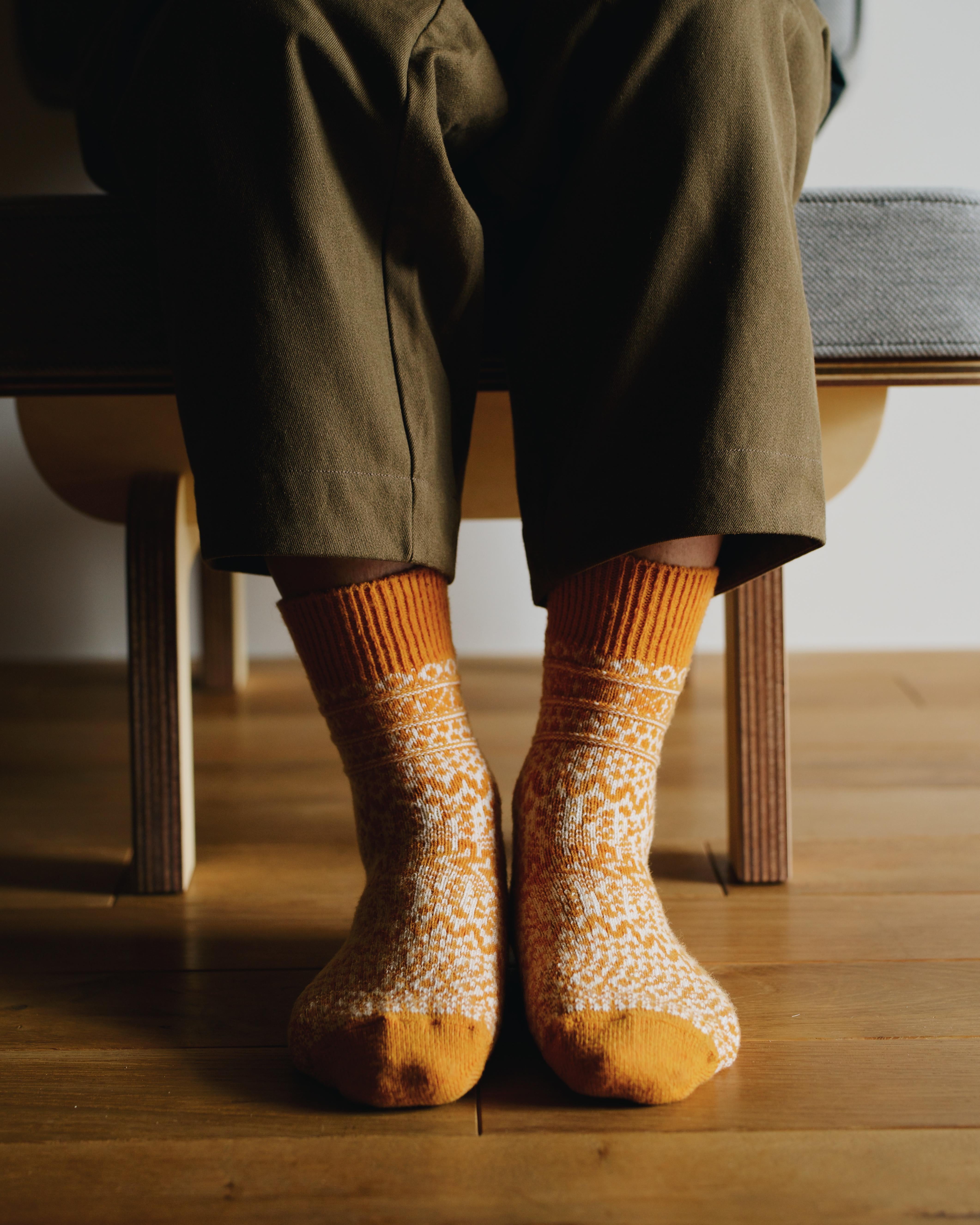 nishiguchi kutsushita : oslo wool jacquard socks