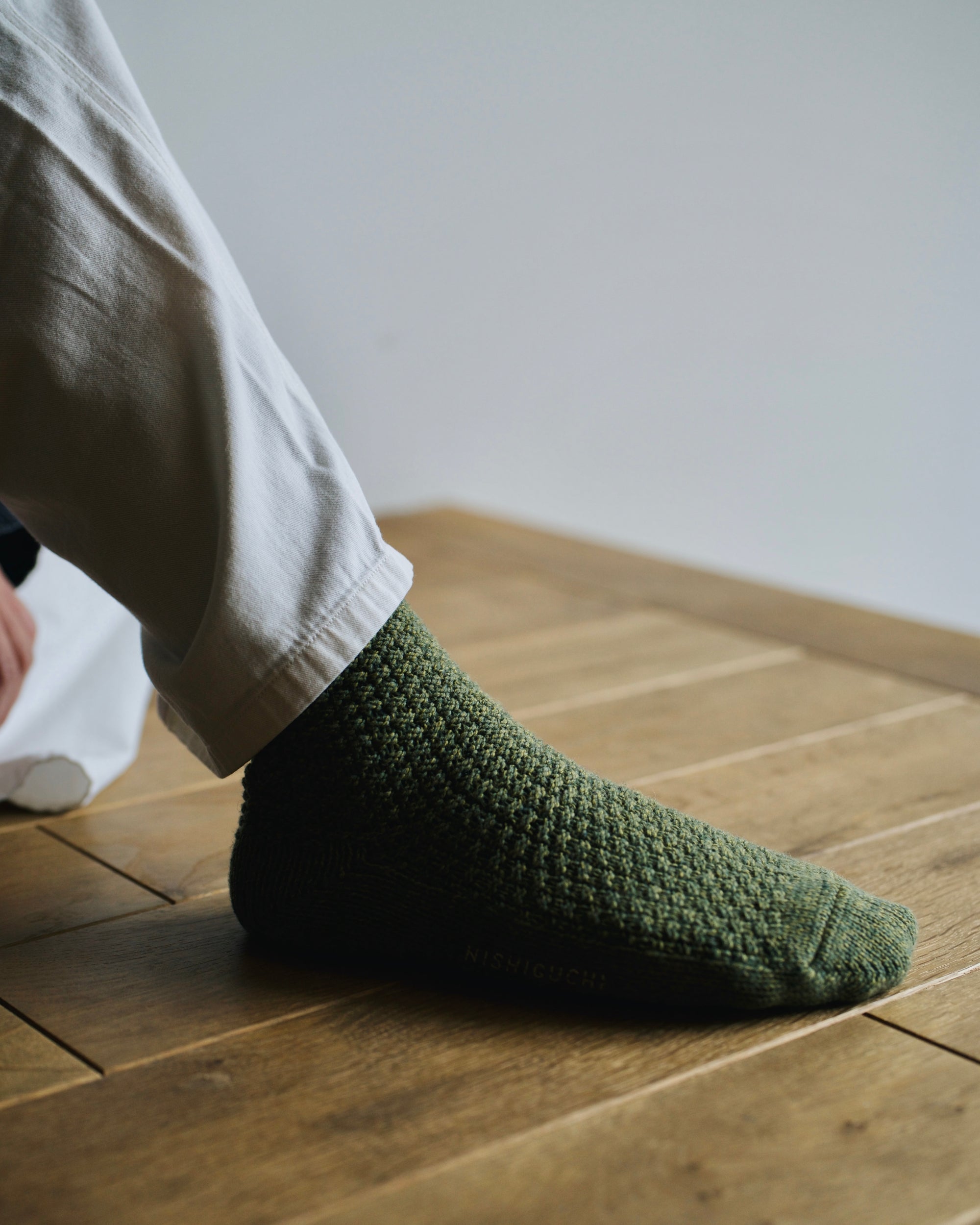 nishiguchi kutsushita : wool cotton boot socks