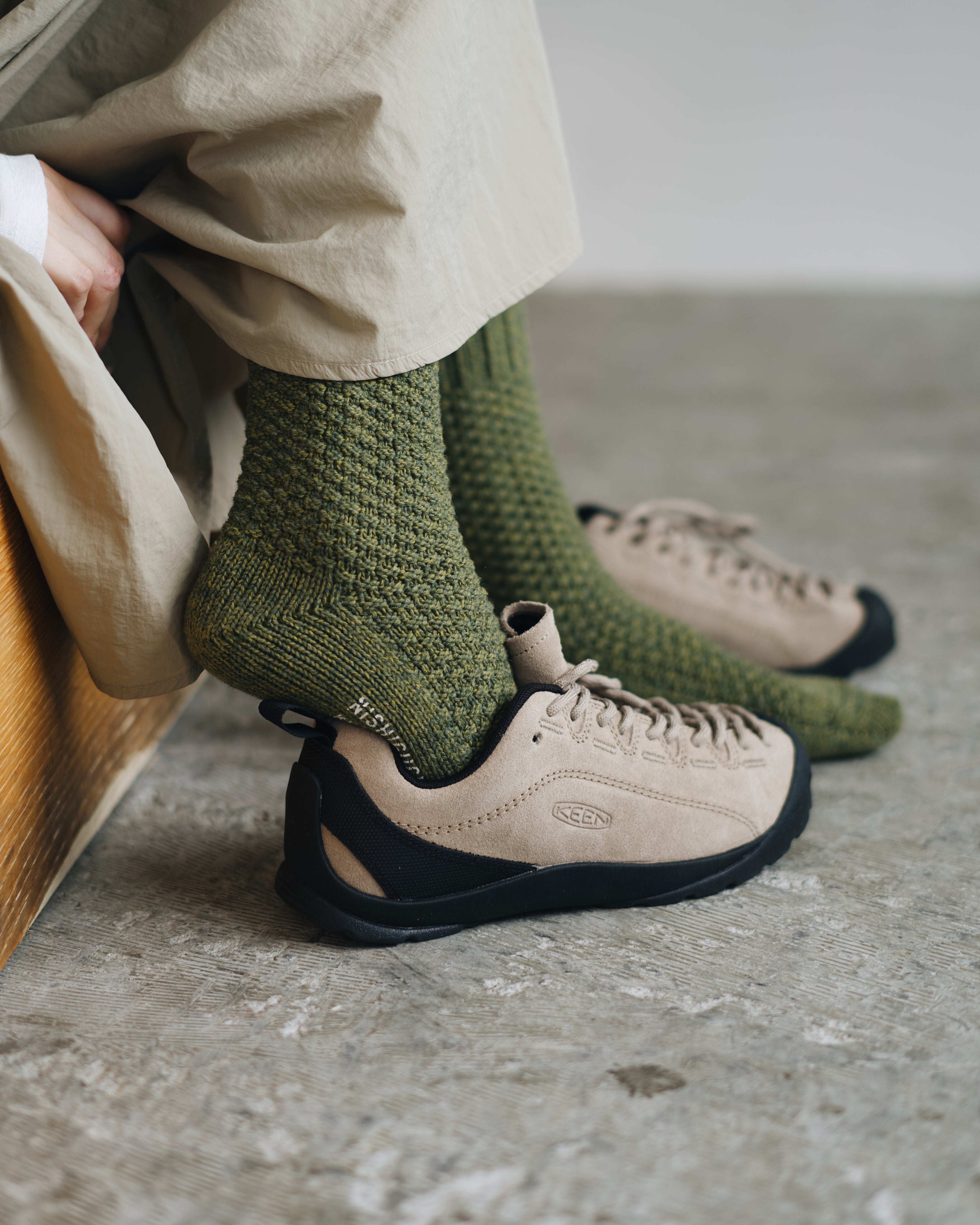 nishiguchi kutsushita : wool cotton boot socks