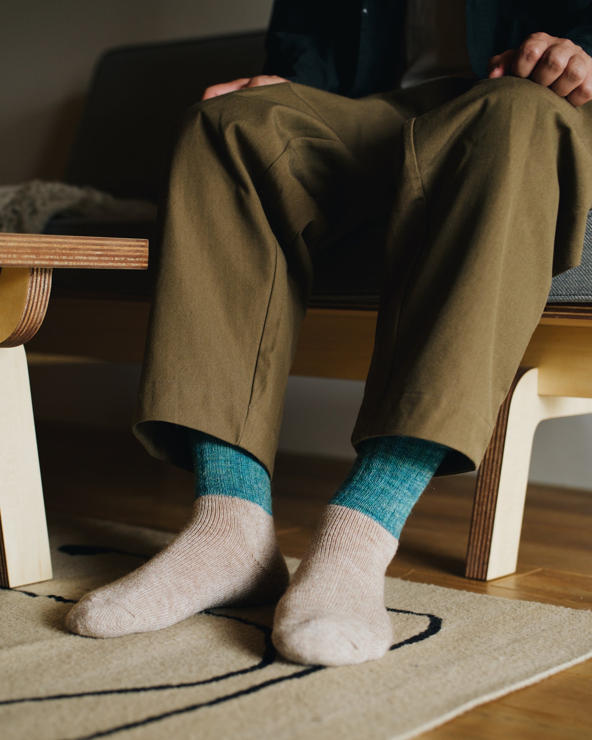 nishiguchi kutsushita : oslo mohair wool pile sock