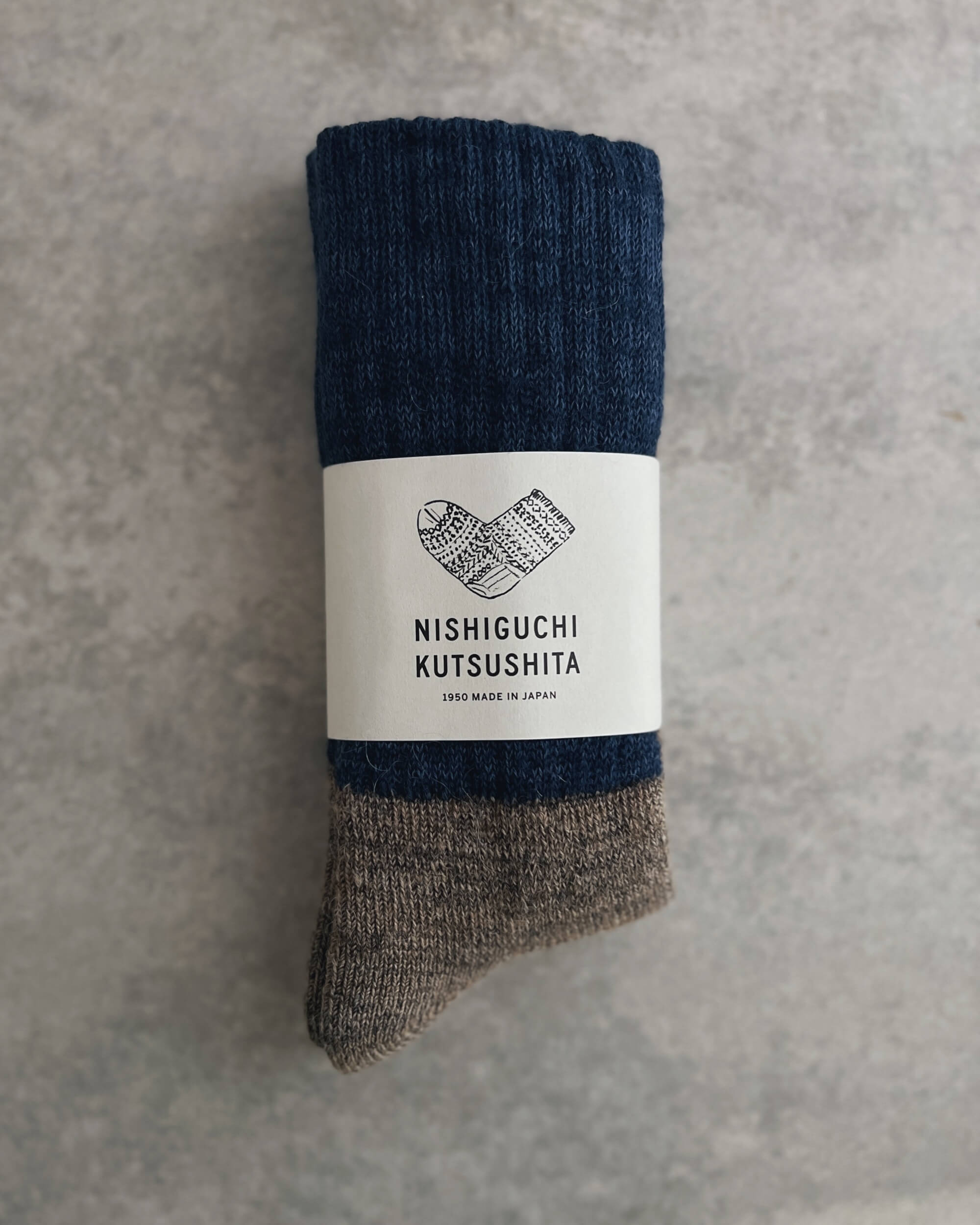 nishiguchi kutsushita : oslo mohair wool pile sock