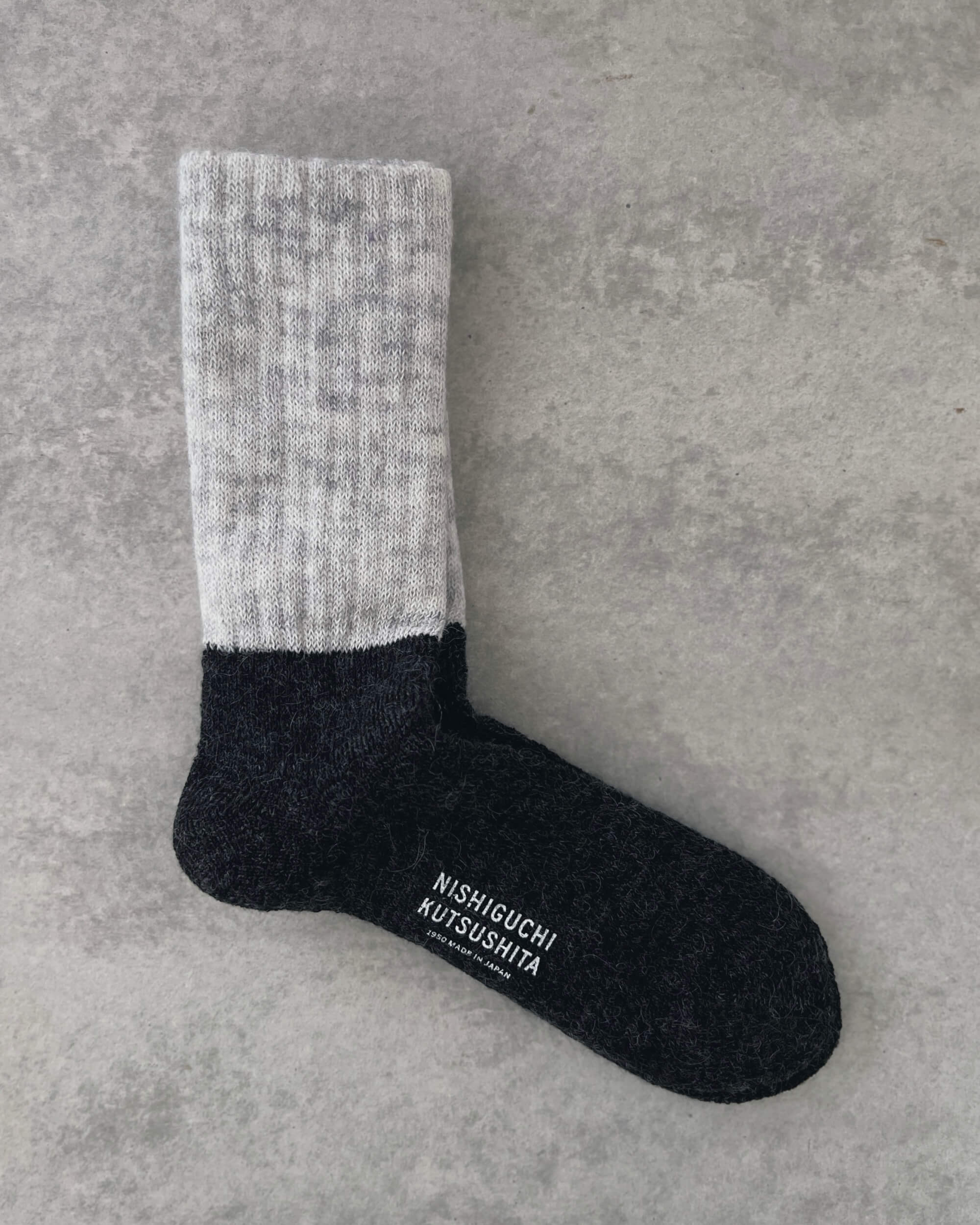 nishiguchi kutsushita : oslo mohair wool pile sock