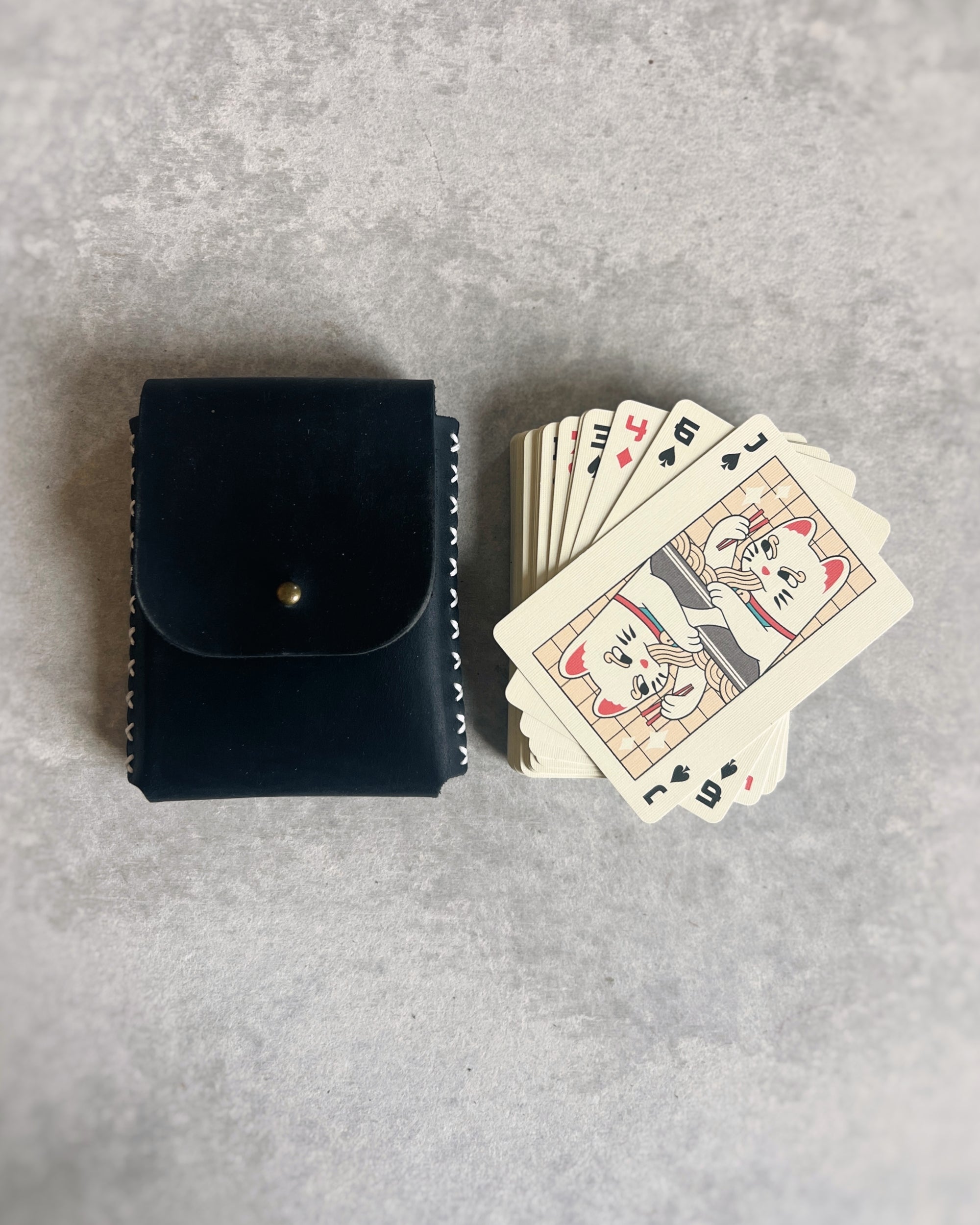 nl leather design : leather playing card case