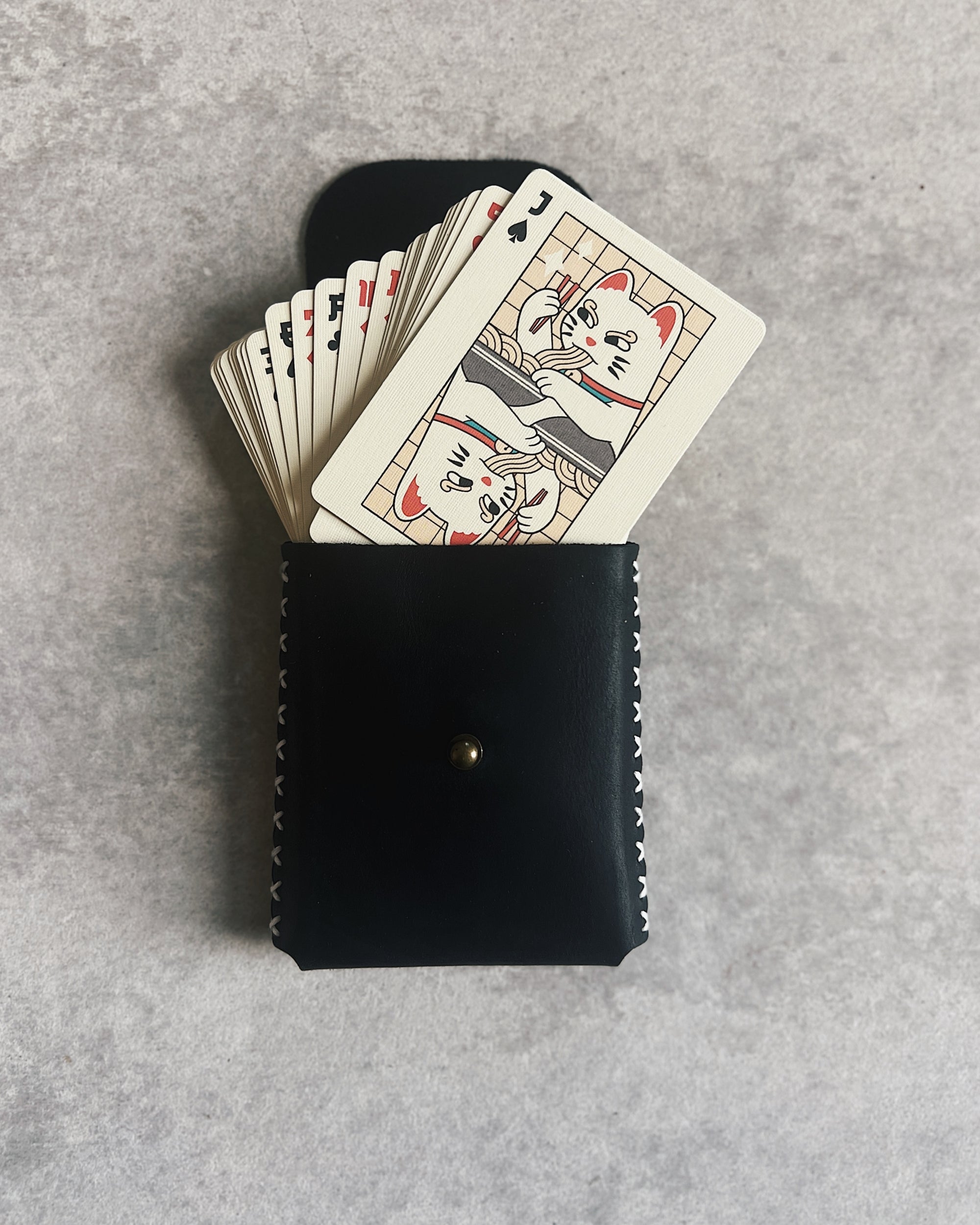 nl leather design : leather playing card case