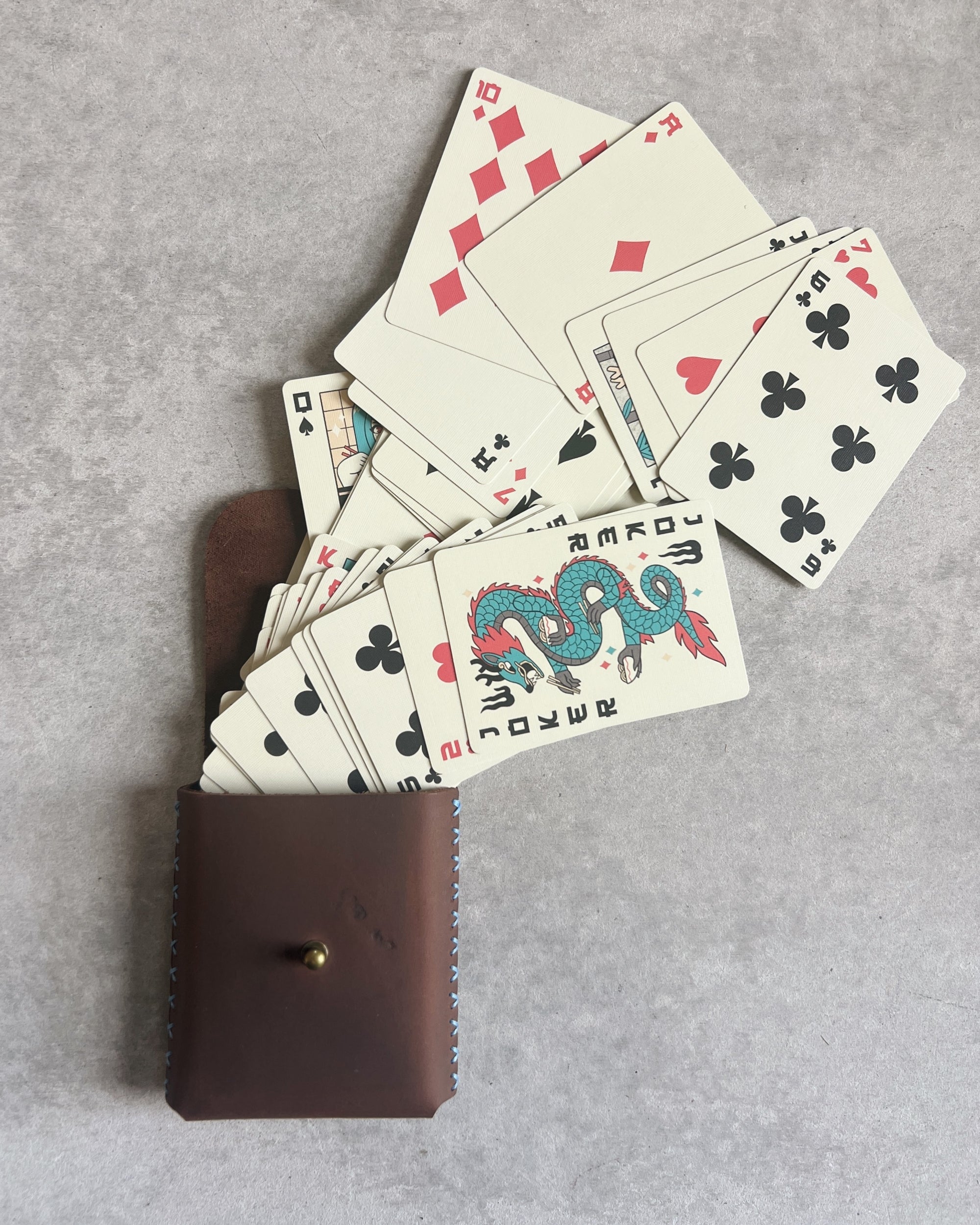 nl leather design : leather playing card case