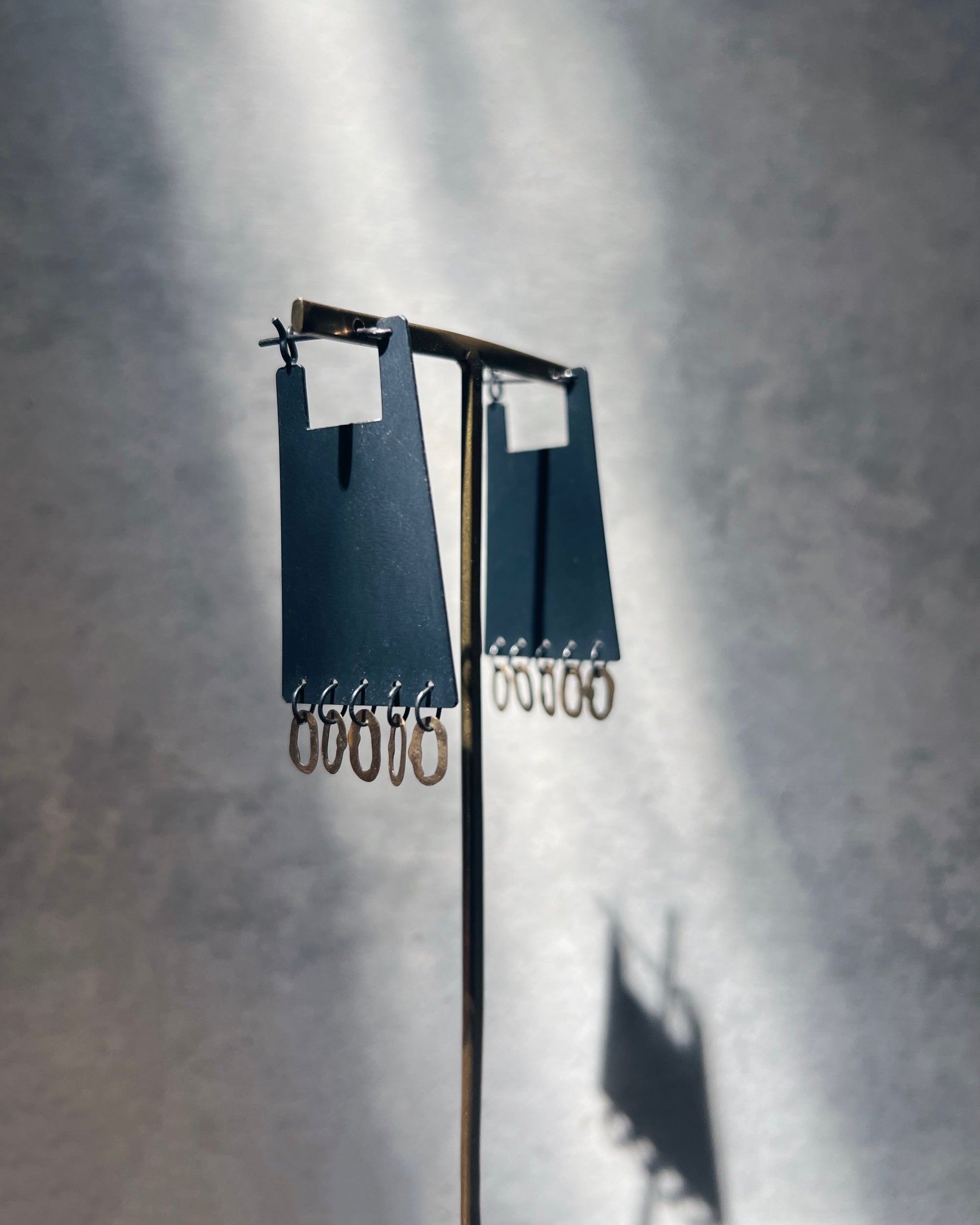 kaoru rogers : shikaku pyramid earrings