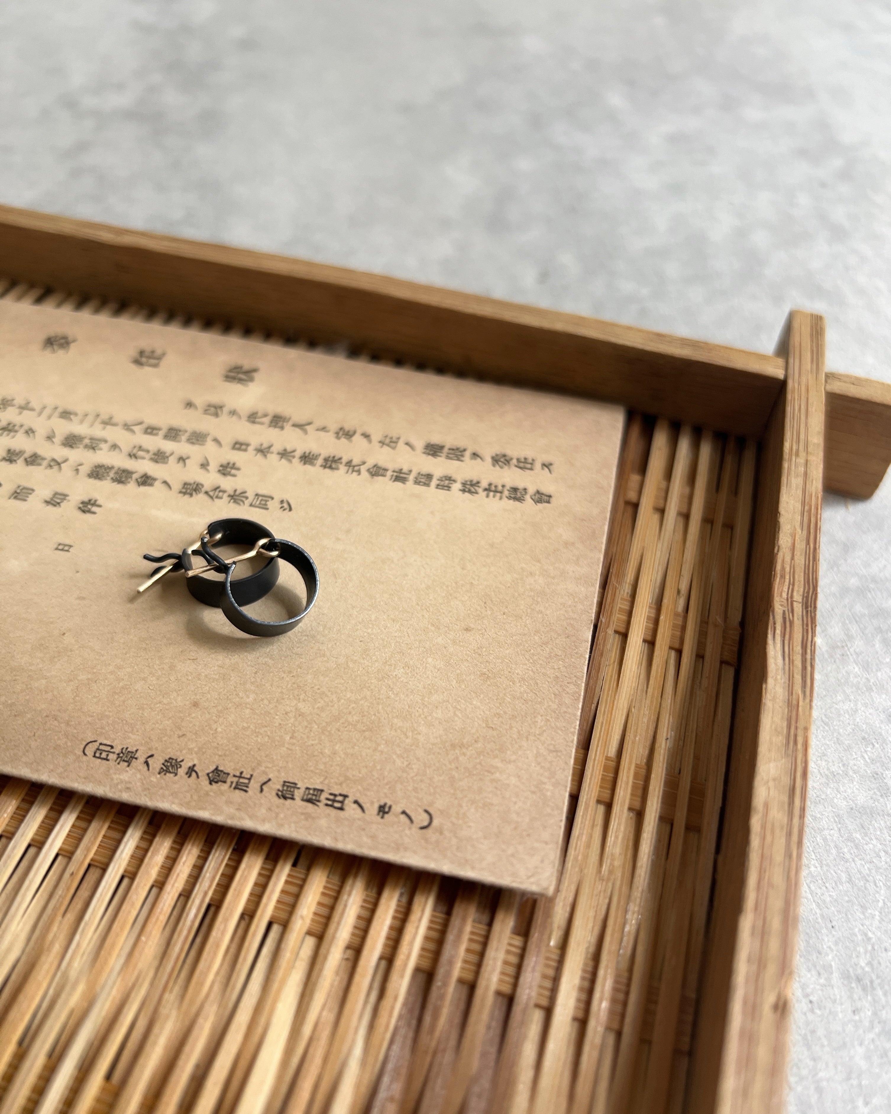 kaoru rogers : small shikaku hoop earrings