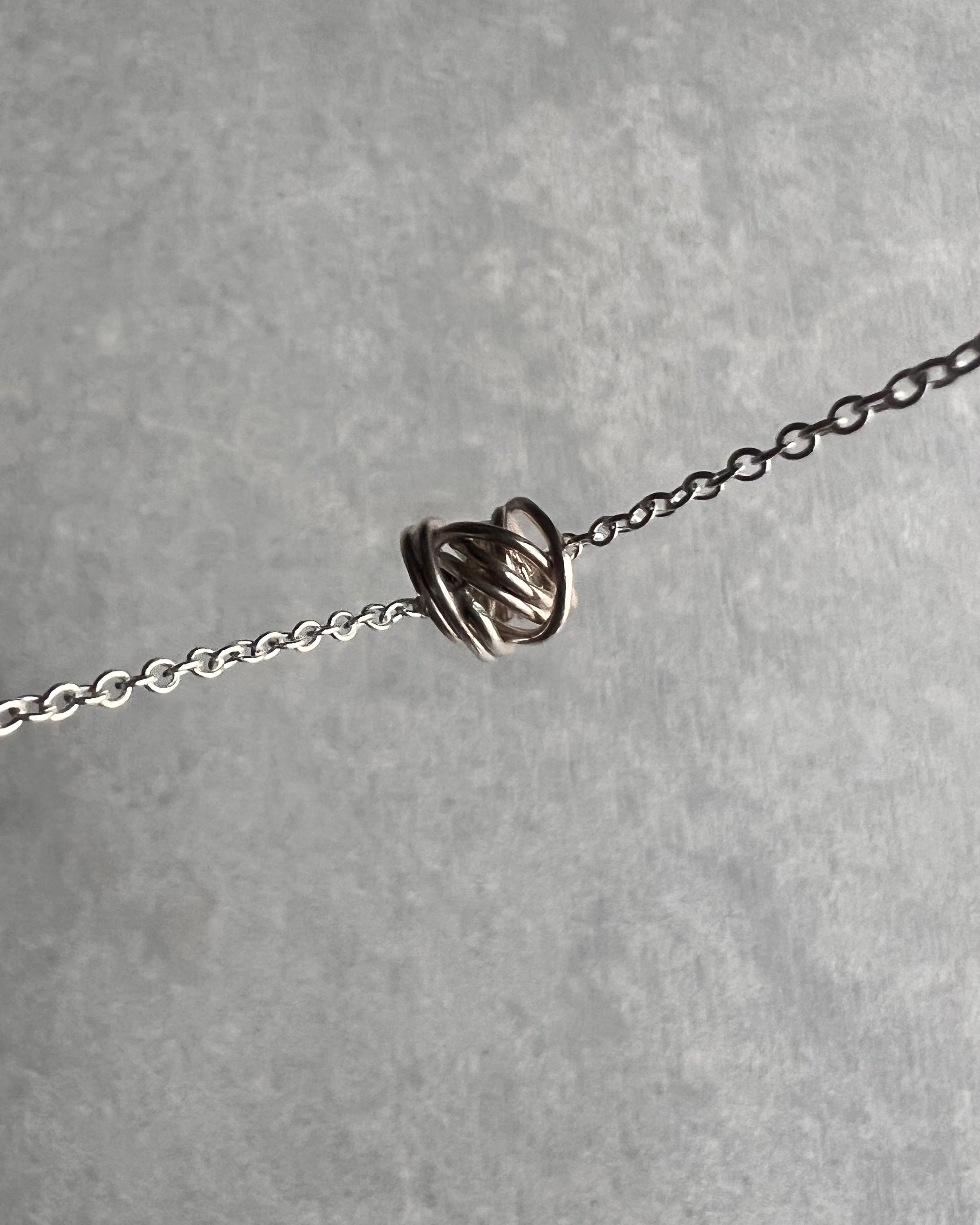 steamylab : sterling silver knot necklace