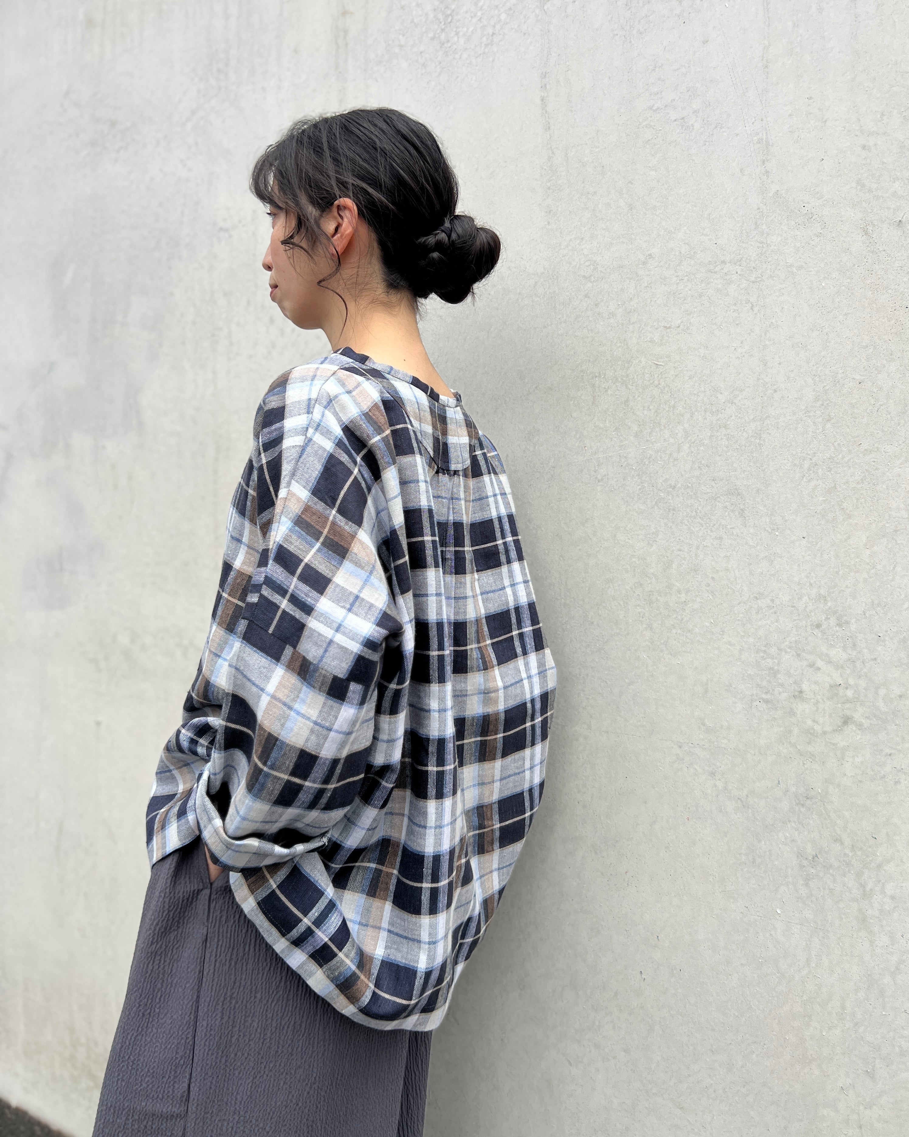 LJ struthers : linen check shirt