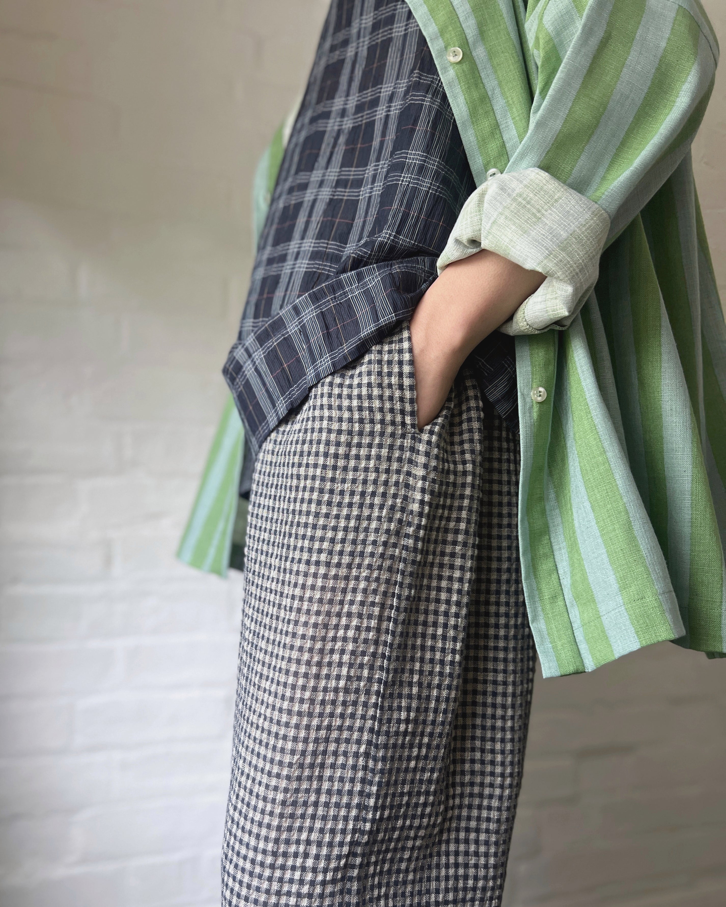 LJ struthers : striped linen shirt