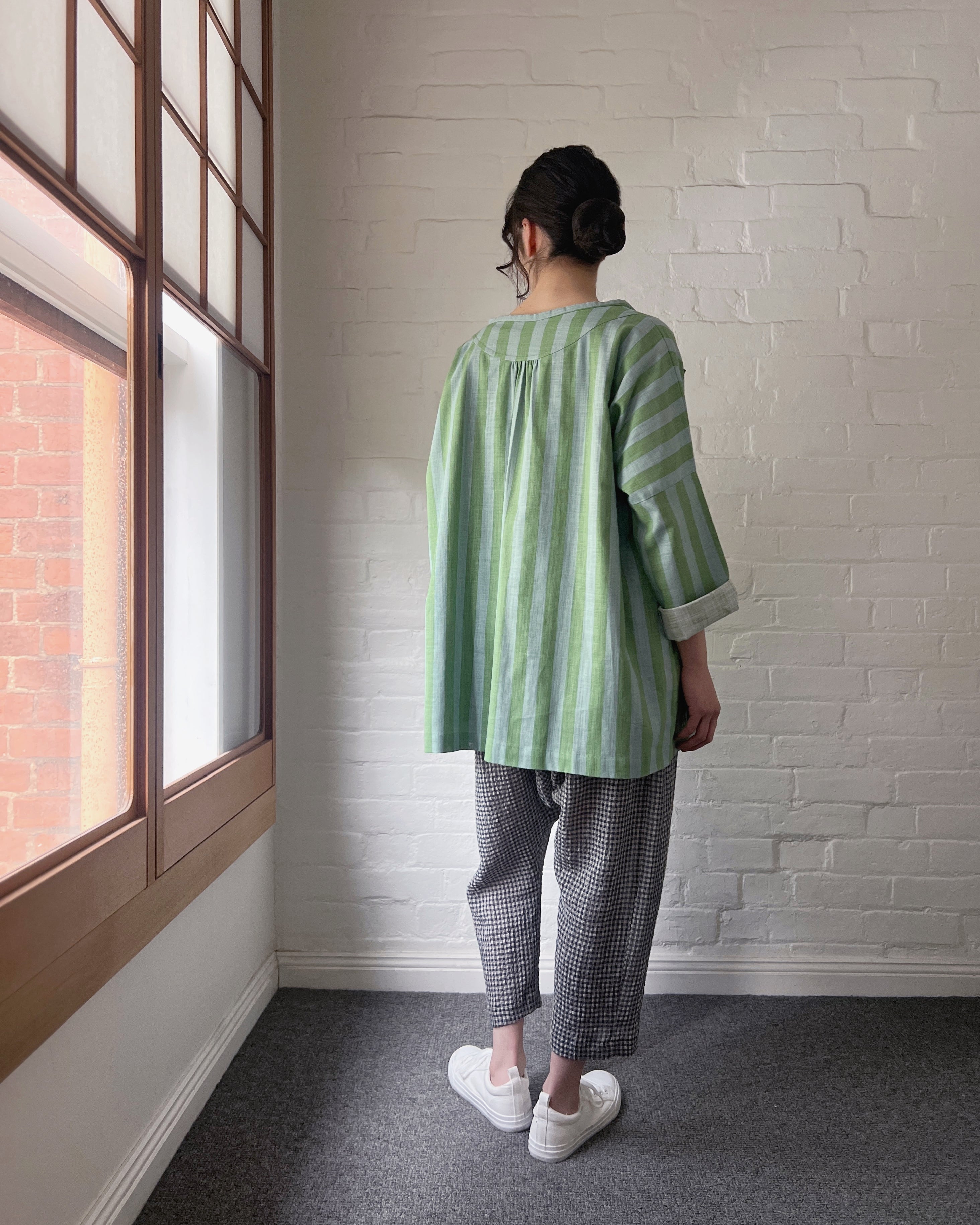 LJ struthers : striped linen shirt