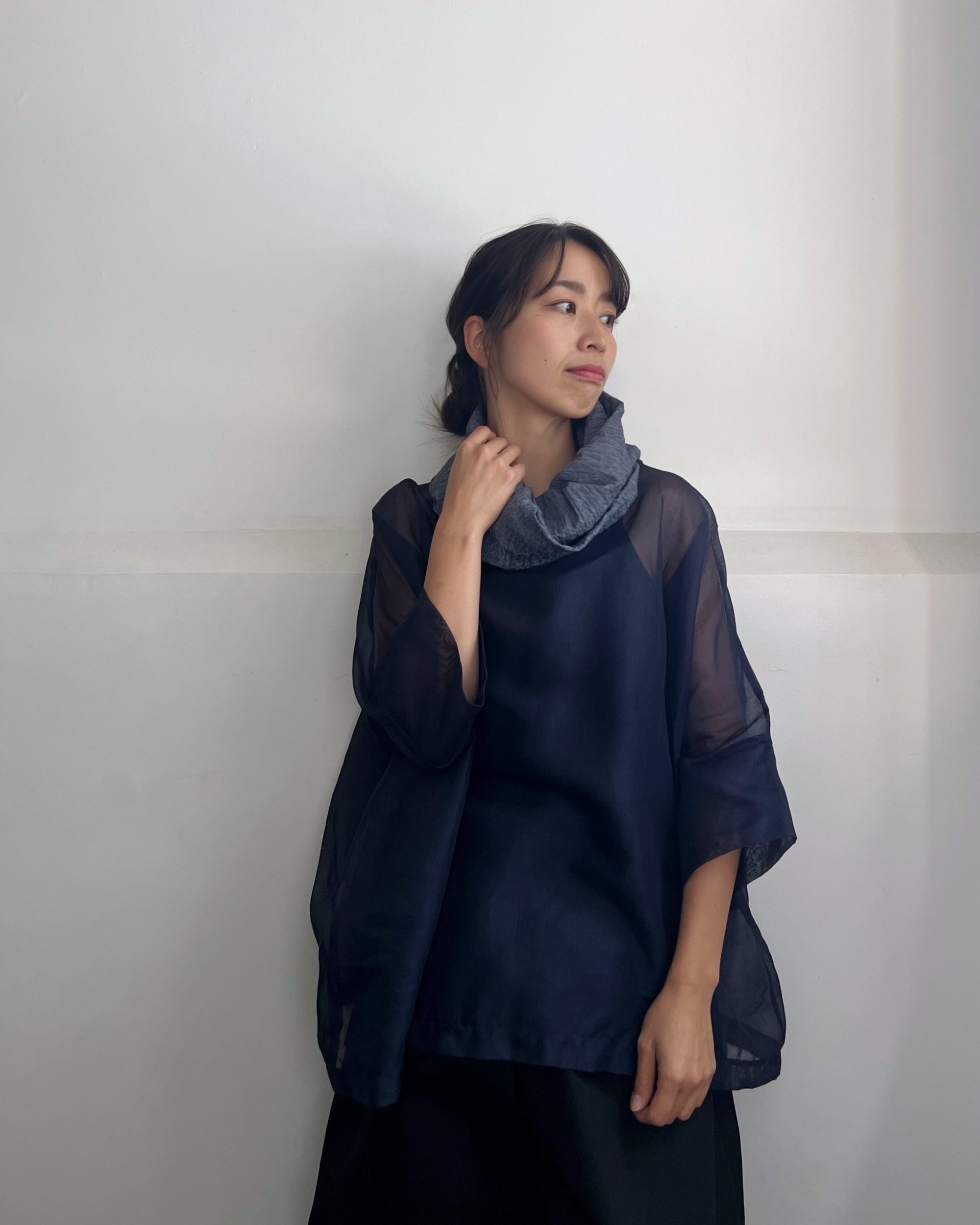 LJ struthers : sheer silk lunar smock