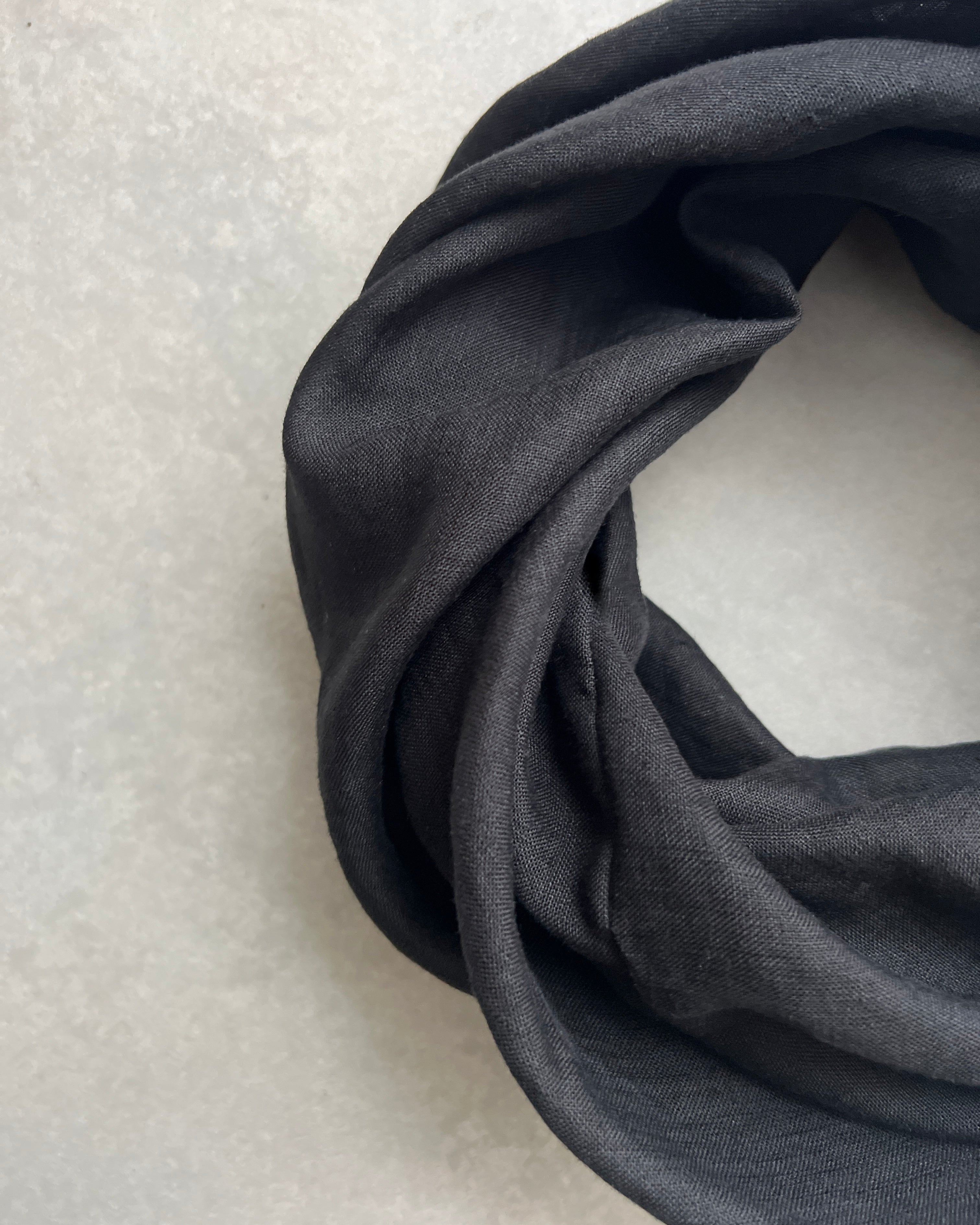 'm' for the maker : linen origin scarf
