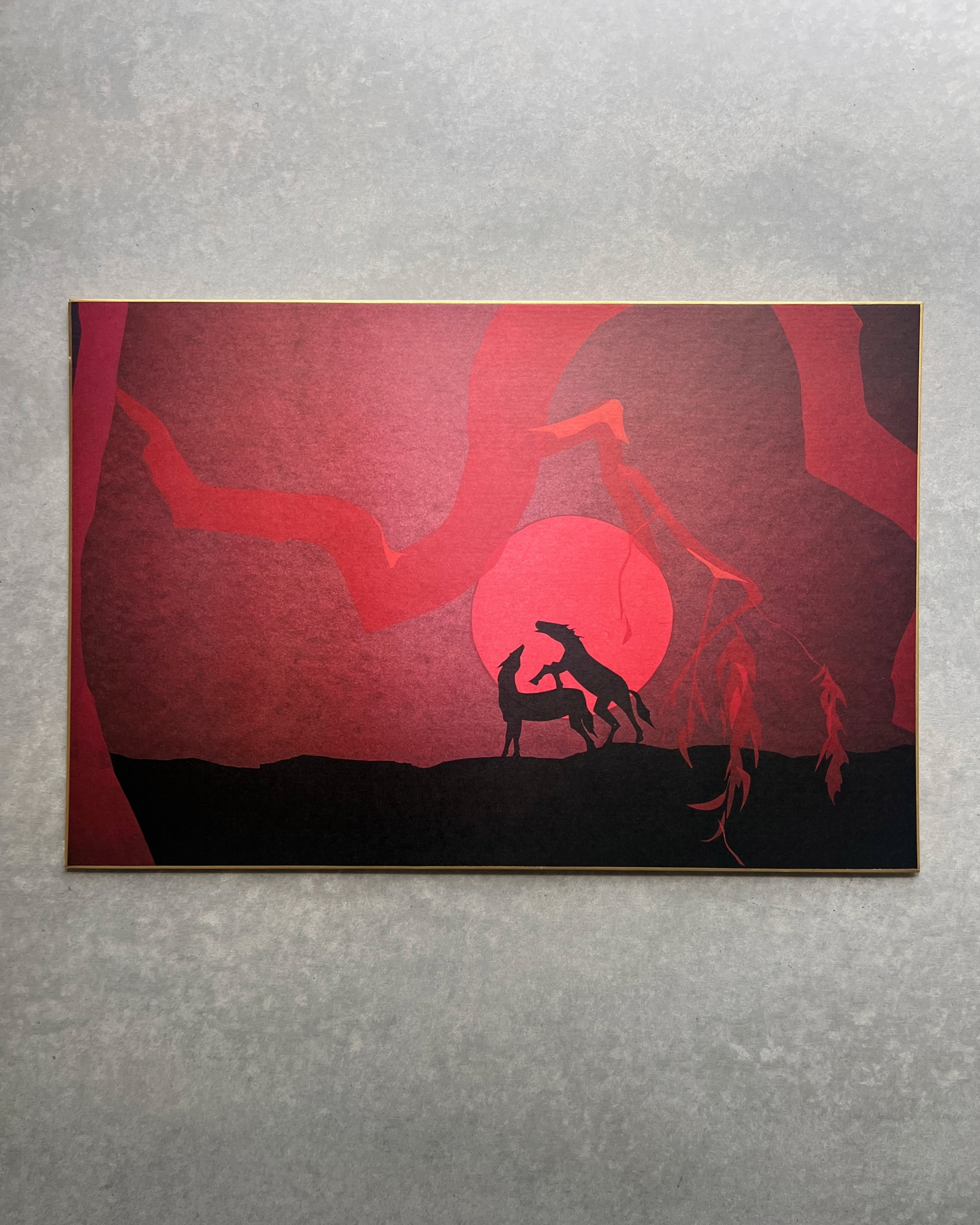 vintage japanese print : sunrise
